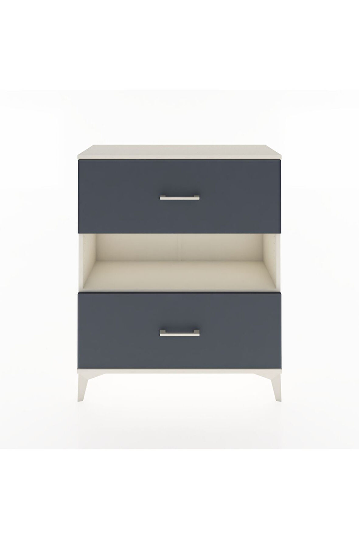 Arges Şifonyer Tek Raflı 2 Çekmeceli 88x30x106 Aytaşı-Antrasit