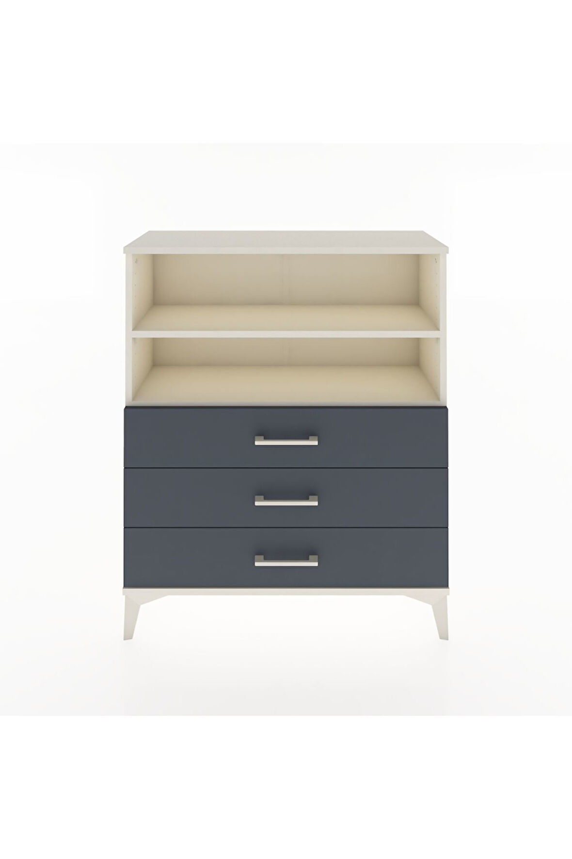 Arges Şifonyer 2 Raflı 3 Çekmeceli 88x30x106 Aytaşı-Antrasit