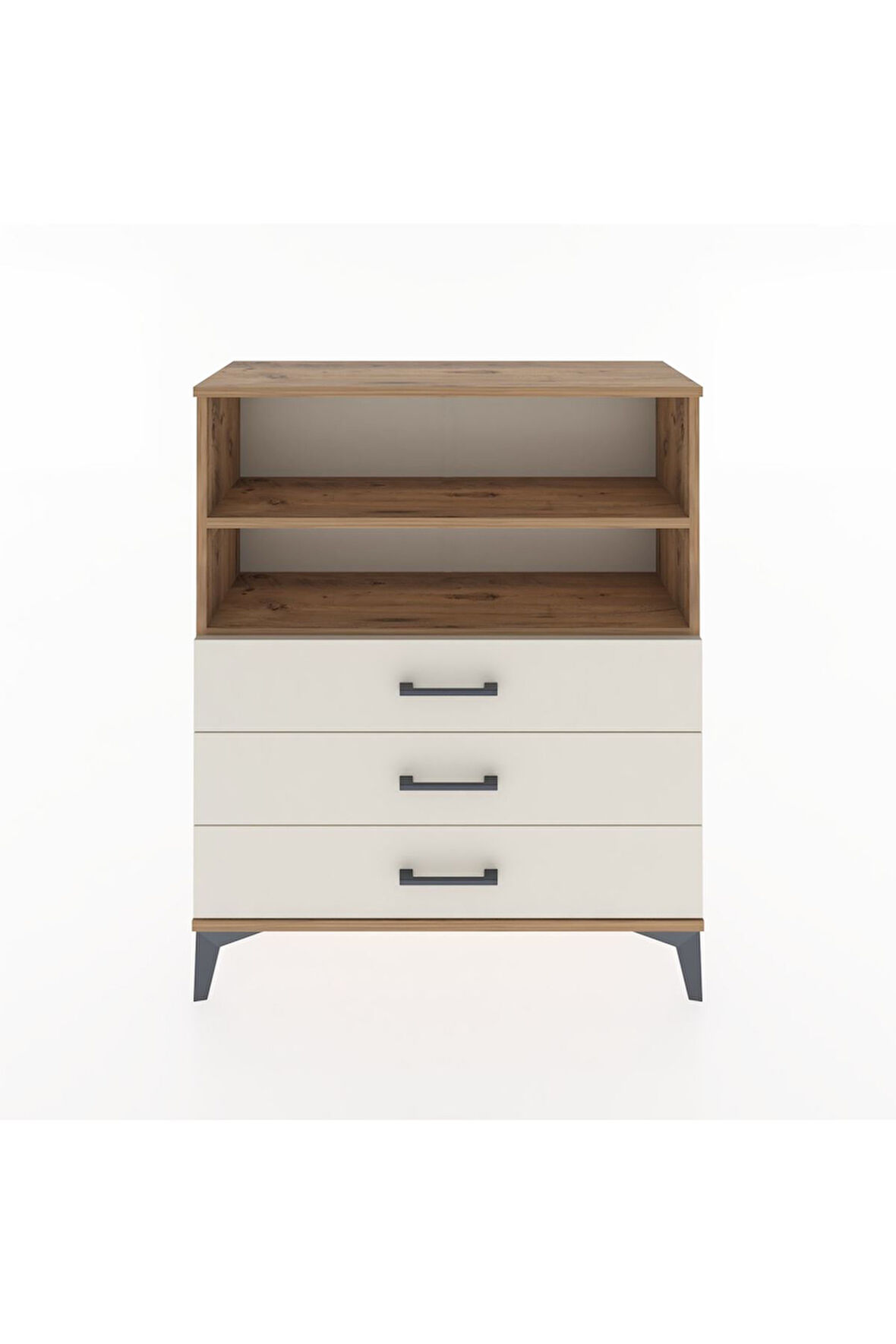 Arges Şifonyer 2 Raflı 3 Çekmeceli 88x30x106 Çam-Aytaşı