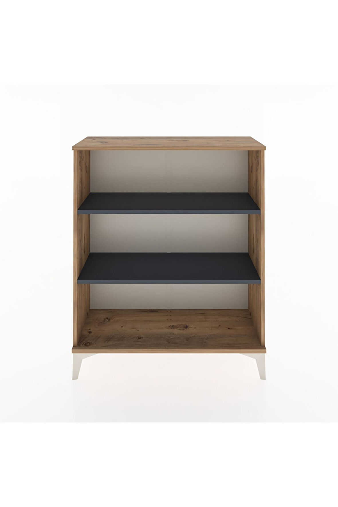 Arges Şifonyer 2 Raflı 88x30x106 Çam-Antrasit