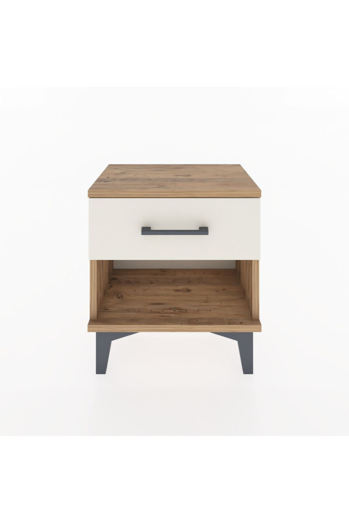 Arges Komodin Tek Çekmeceli 44x30x48 Çam-Aytaşı
