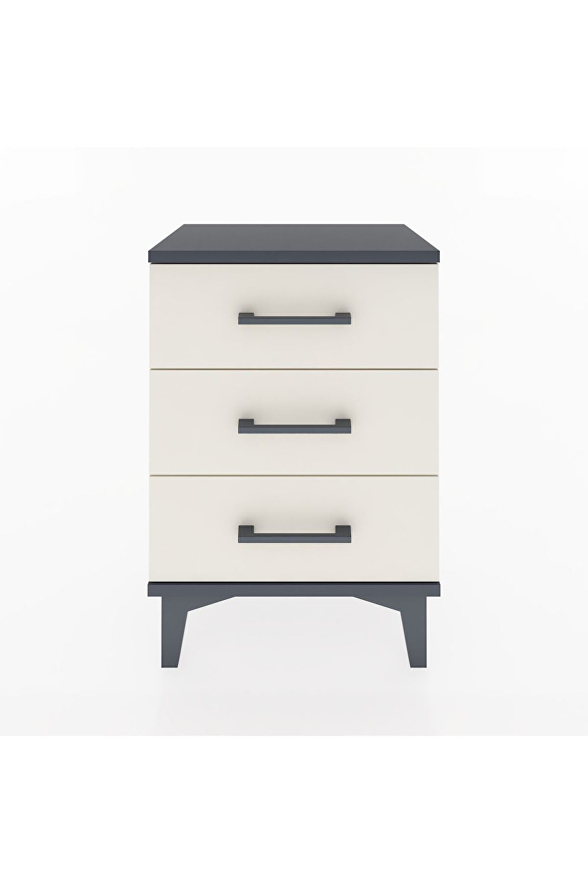 Arges Komodin 3 Çekmeceli 44x30x64 Antrasit-Aytaşı
