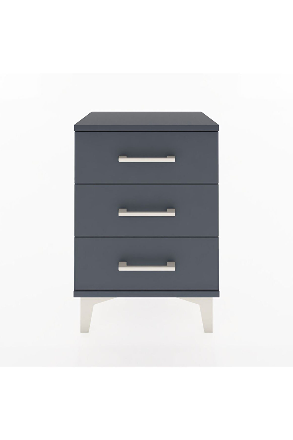 Arges Komodin 3 Çekmeceli 44x30x64 Antrasit-Antrasit