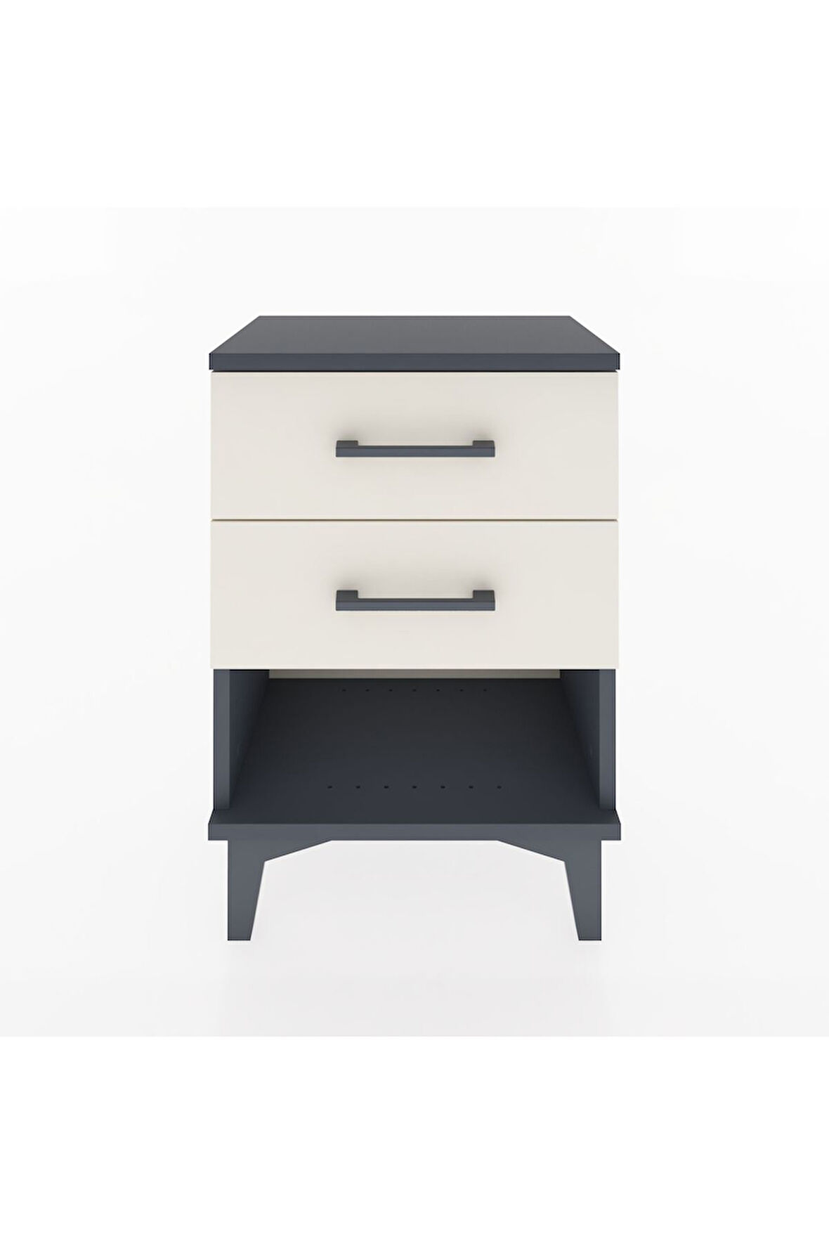 Arges Komodin 2 Çekmeceli 44x30x64 Antrasit-Aytaşı