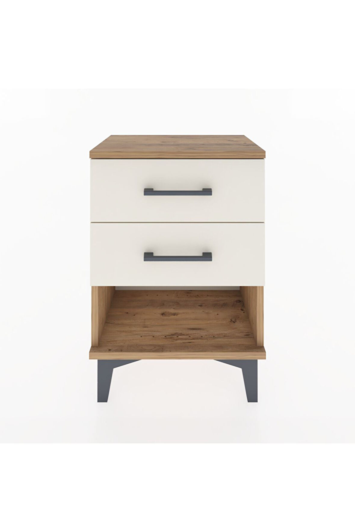 Arges Komodin 2 Çekmeceli 44x30x64 Çam-Aytaşı