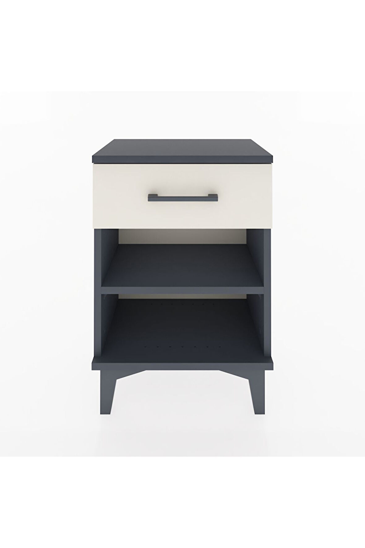Arges Komodin Tek Raflı Tek Çekmeceli 44x30x64 Antrasit-Aytaşı
