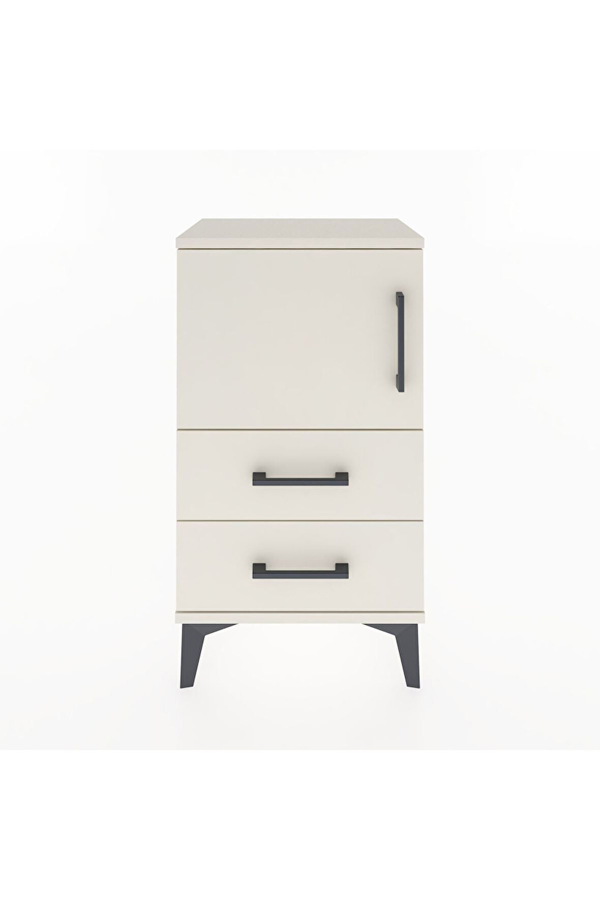 Arges Komodin 2 Raflı 2 Çekmeceli Tek Kapaklı 44x30x80 Aytaşı-Aytaşı