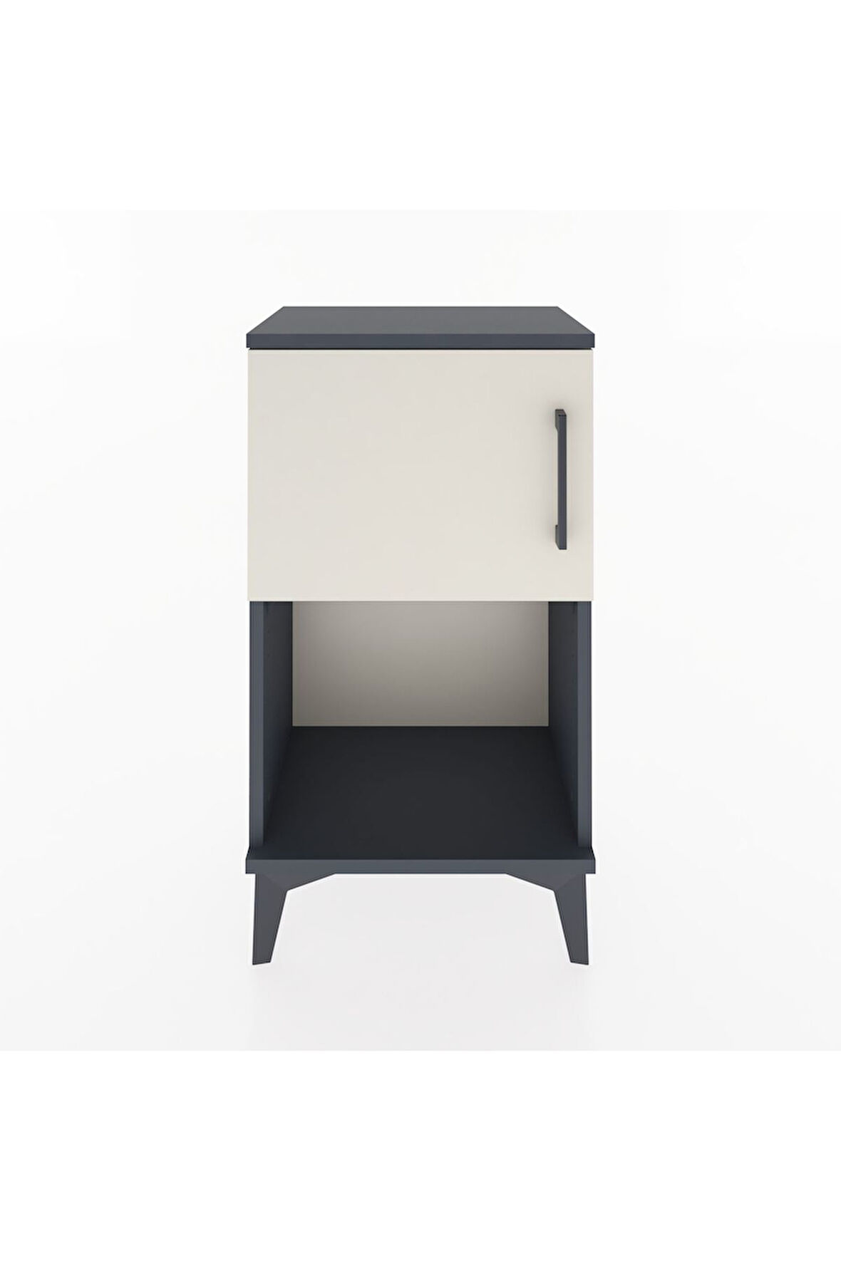 Arges Komodin 2 Raflı Tek Kapaklı 44x30x80 Antrasit-Aytaşı