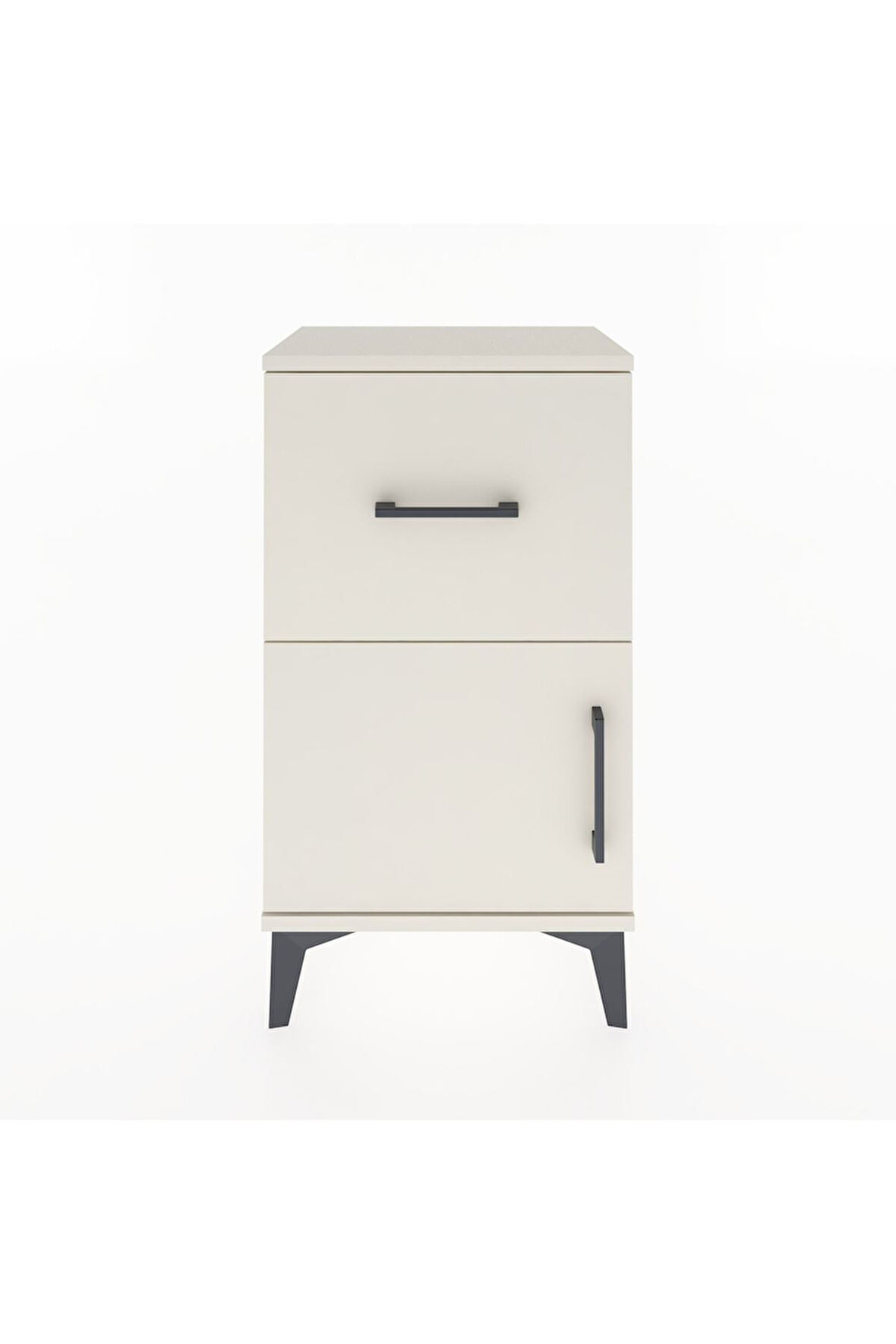 Arges Komodin Tek Raflı Tek Çekmeceli Tek Kapaklı 44x30x80 Aytaşı-Aytaşı