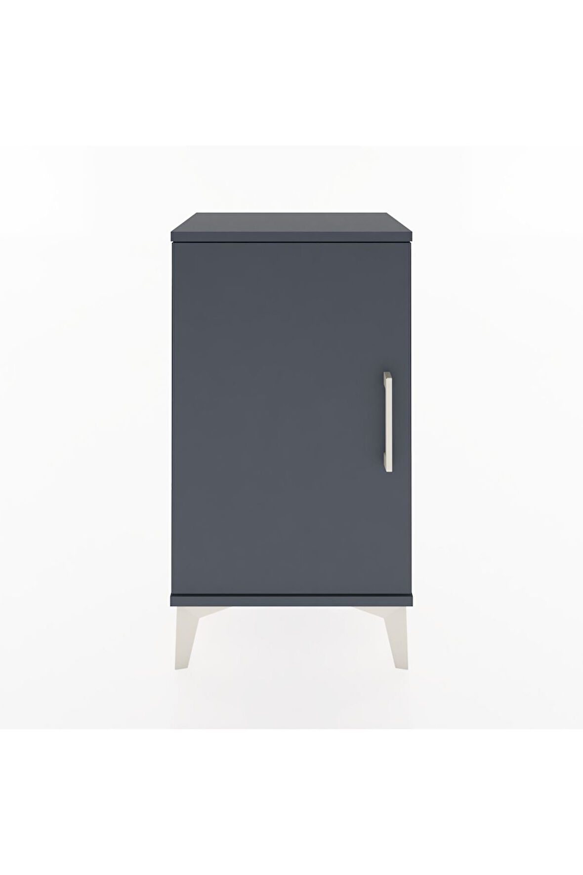 Arges Komodin 2 Raflı Tek Kapaklı 44x30x80 Antrasit-Antrasit