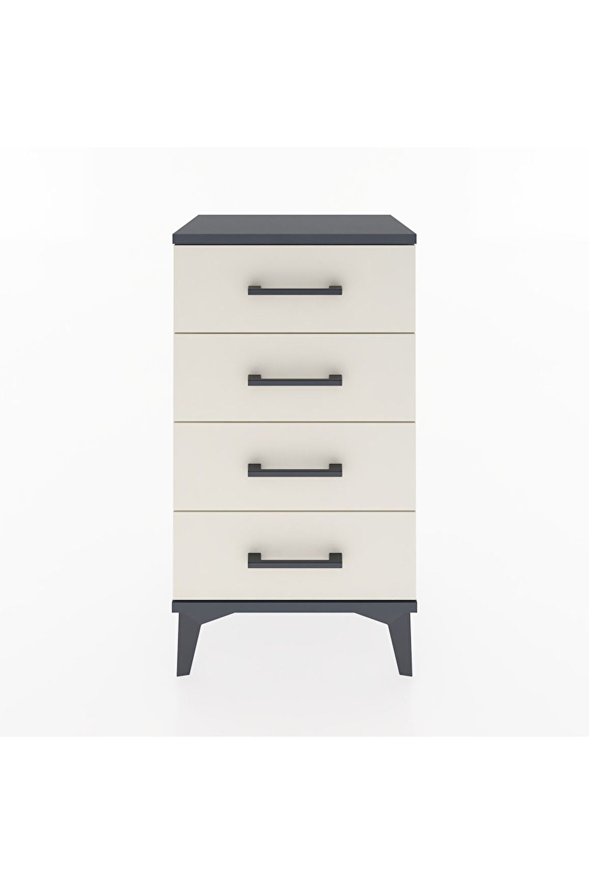 Arges Komodin 4 Çekmeceli 44x30x80 Antrasit-Aytaşı