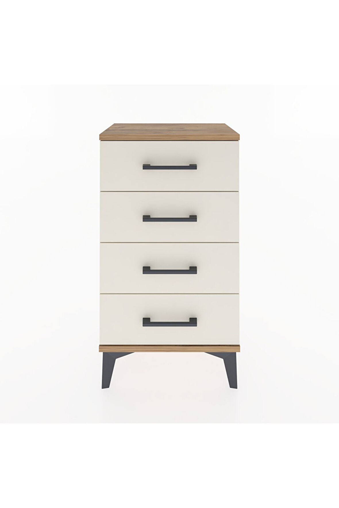 Arges Komodin 4 Çekmeceli 44x30x80 Çam-Aytaşı