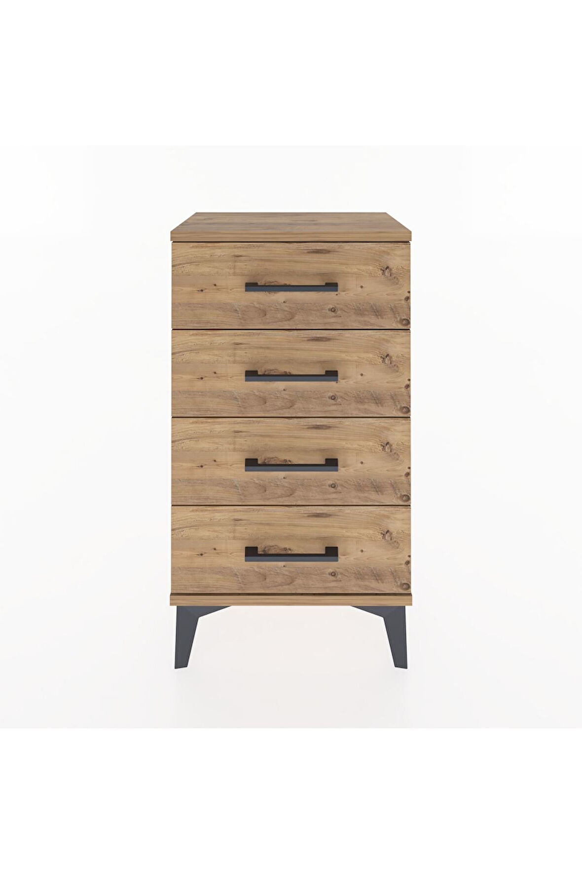 Arges Komodin 4 Çekmeceli 44x30x80 Çam-Çam