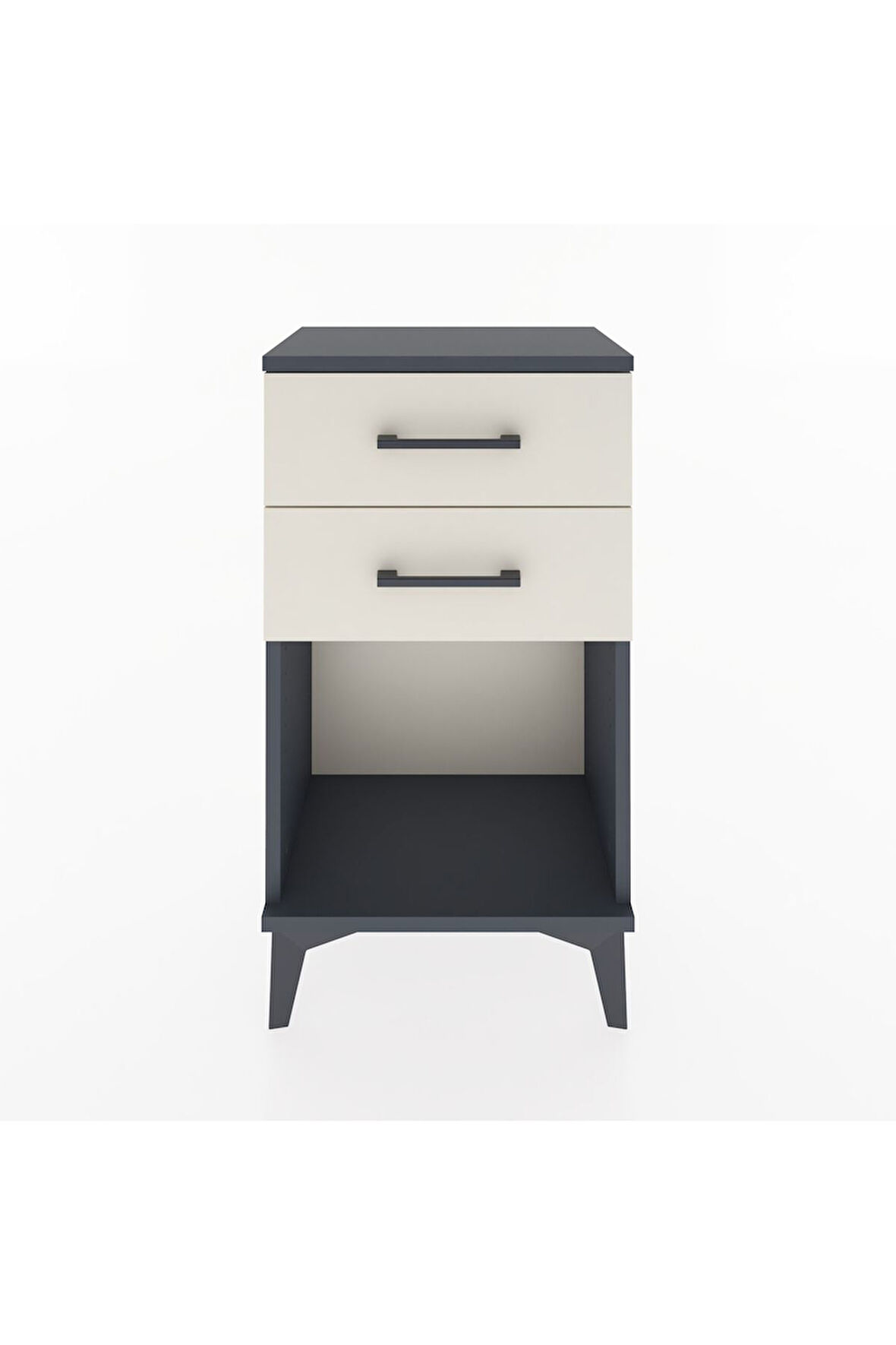 Arges Komodin 2 Çekmeceli 44x30x80 Antrasit-Aytaşı