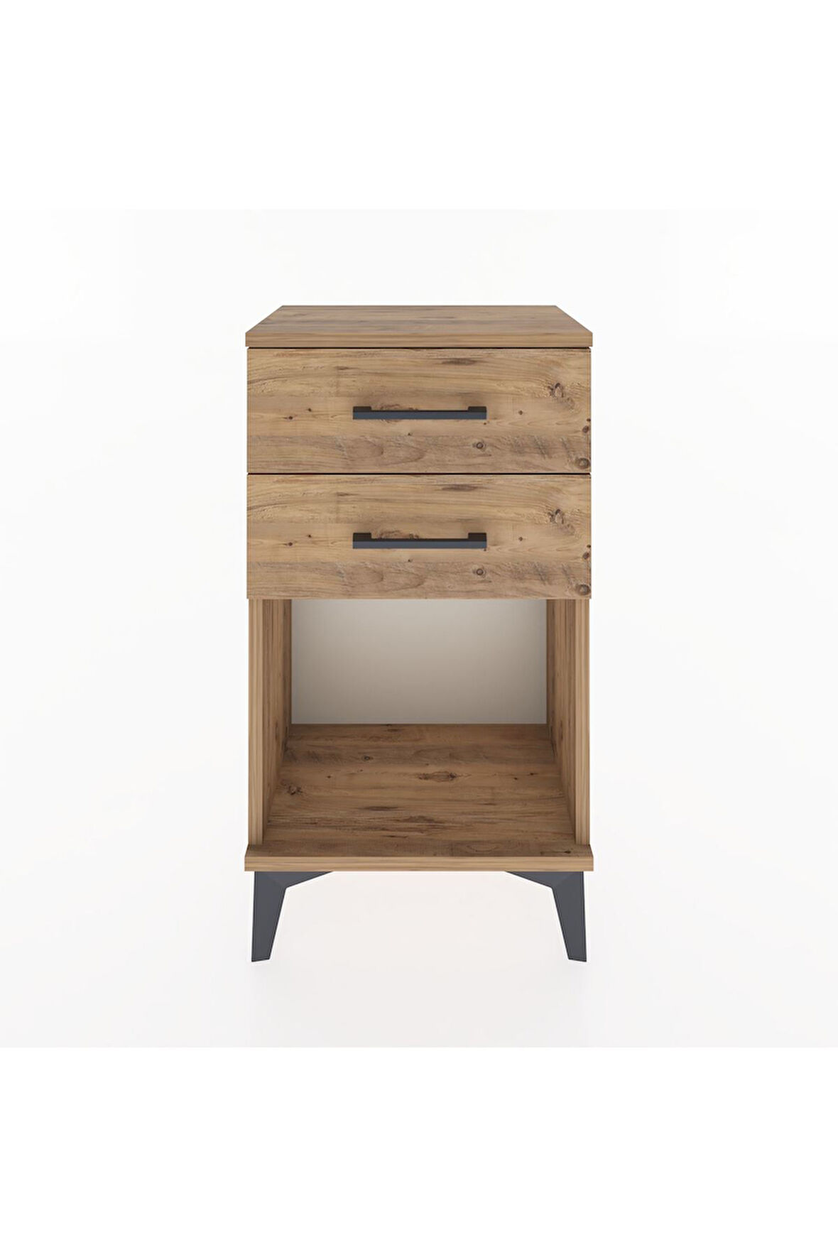 Arges Komodin 2 Çekmeceli 44x30x80 Çam-Çam