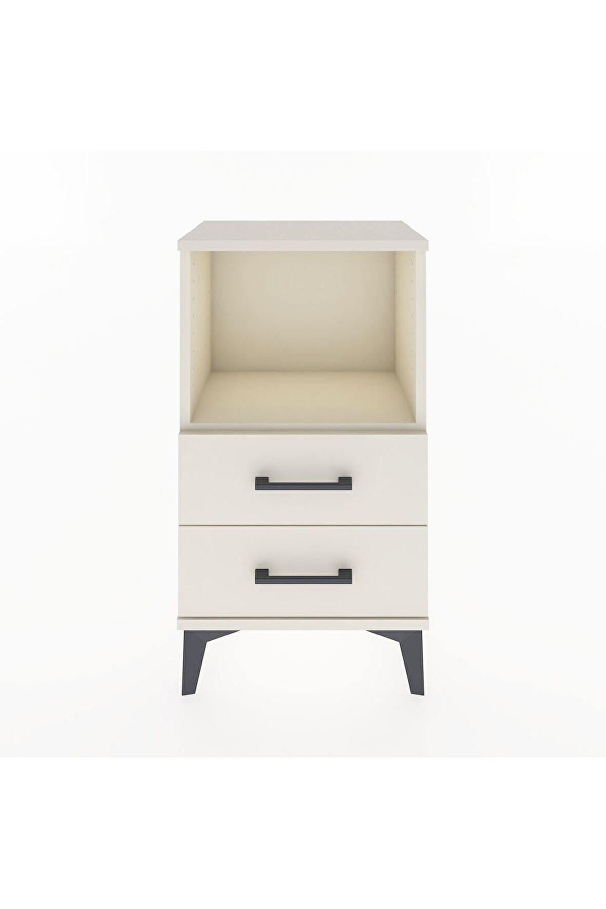 Arges Komodin Tek Raflı 2 Çekmeceli 44x30x80 Aytaşı-Aytaşı