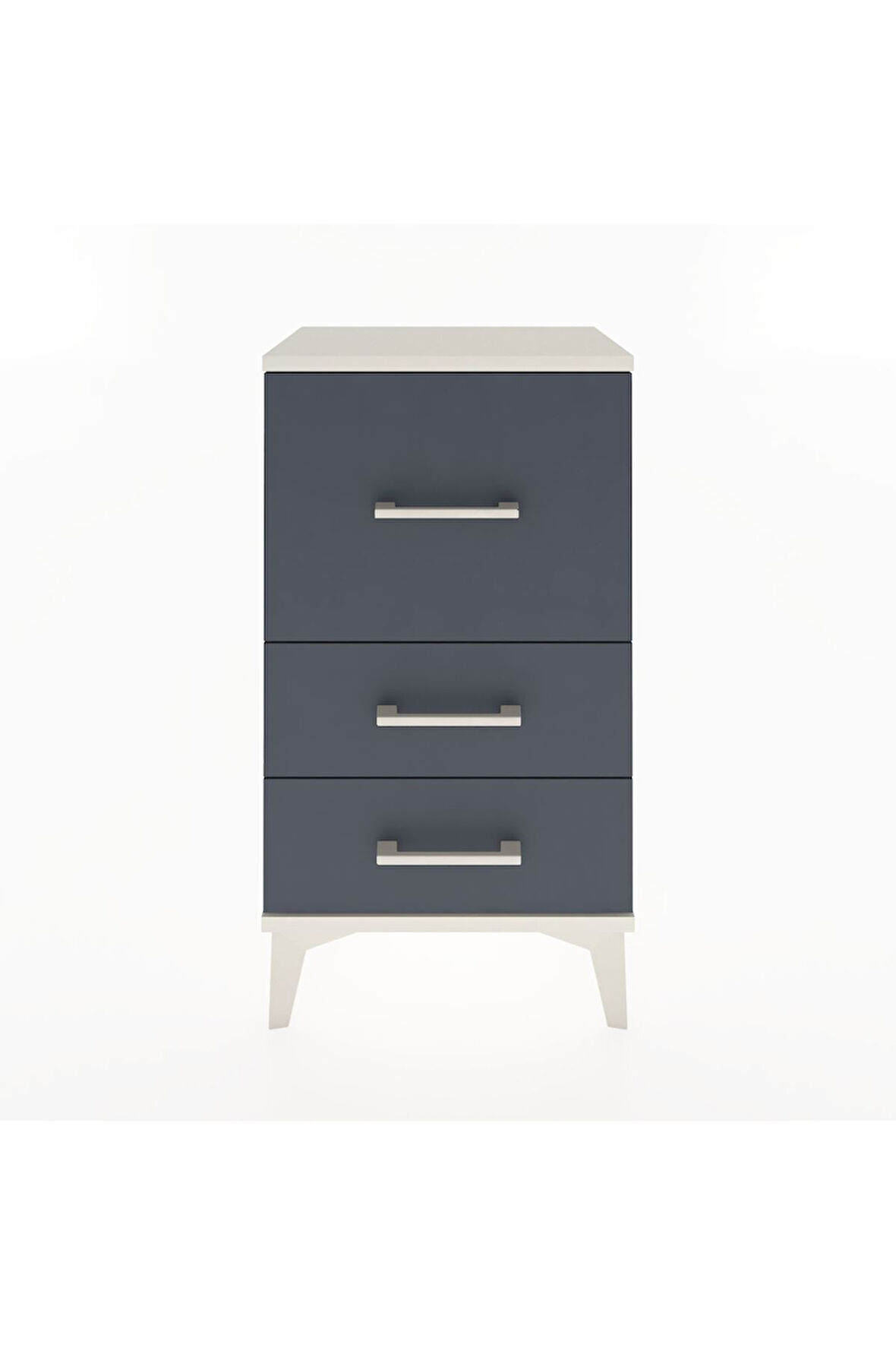 Arges Komodin 3 Çekmeceli 44x30x80 Aytaşı-Antrasit