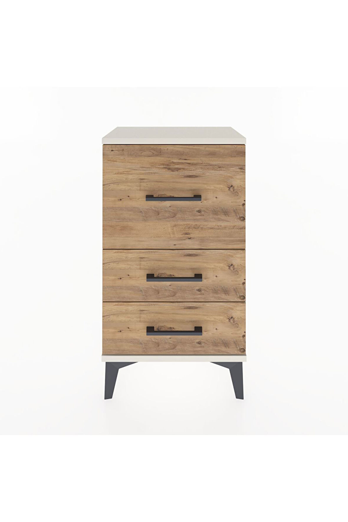 Arges Komodin 3 Çekmeceli 44x30x80 Aytaşı-Çam