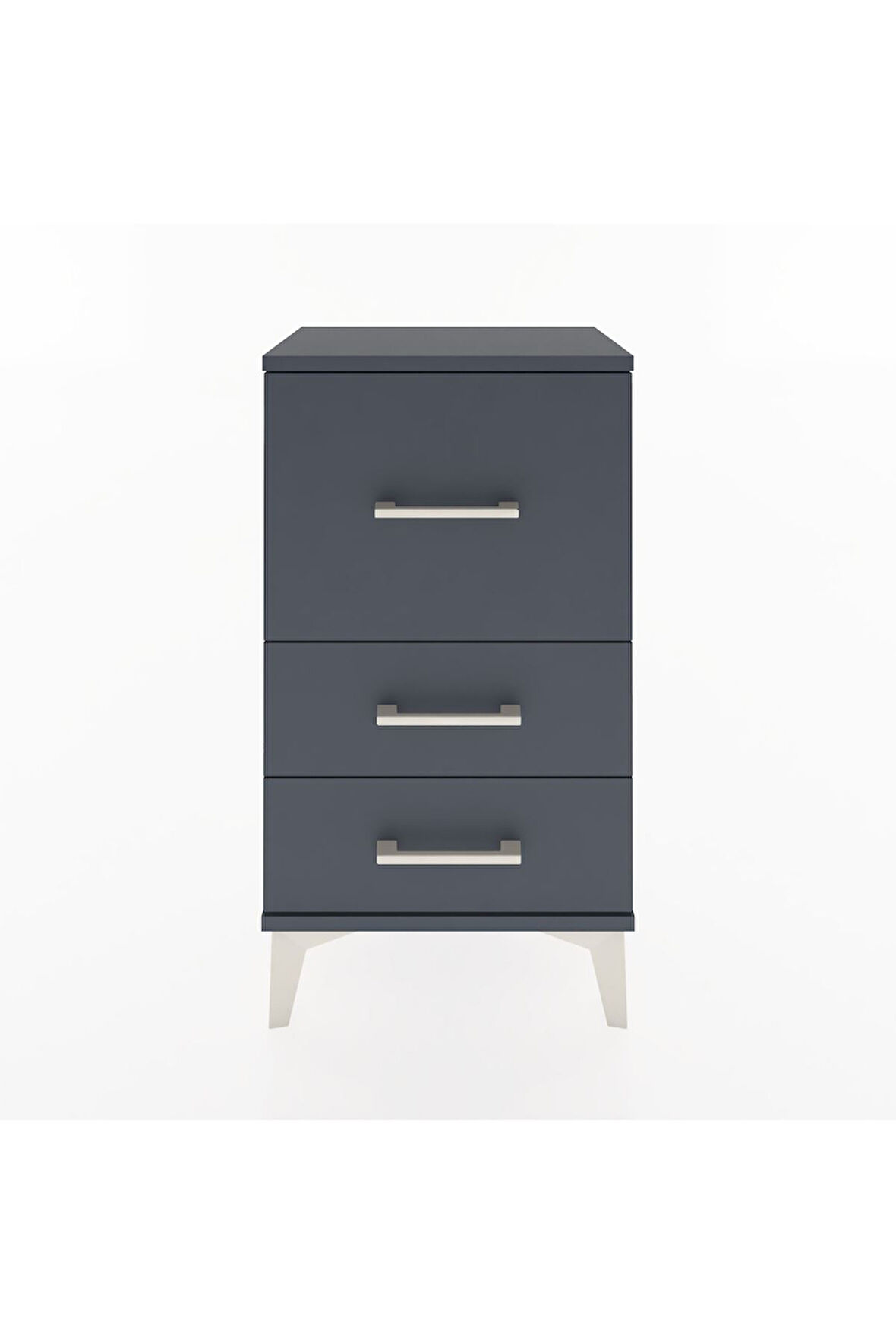 Arges Komodin 3 Çekmeceli 44x30x80 Antrasit-Antrasit