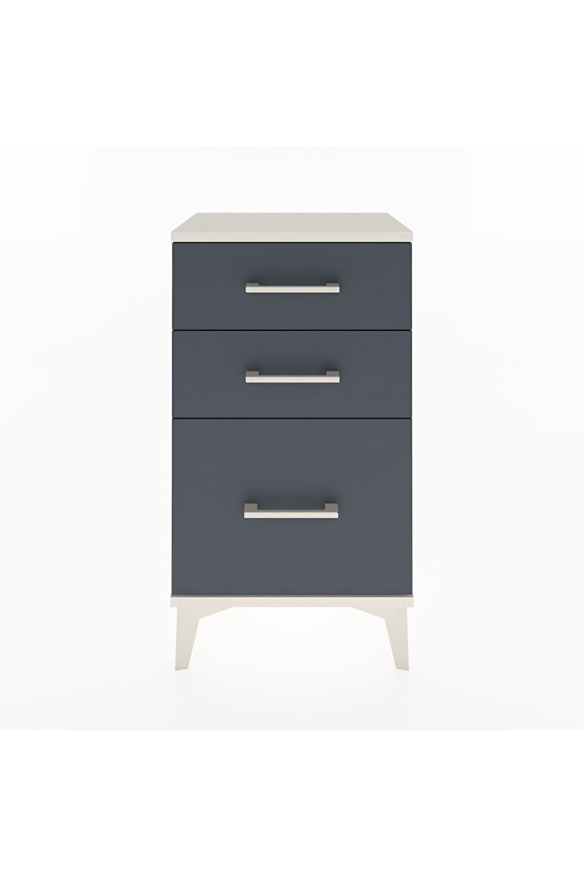 Arges Komodin 3 Çekmeceli 44x30x80 Aytaşı-Antrasit