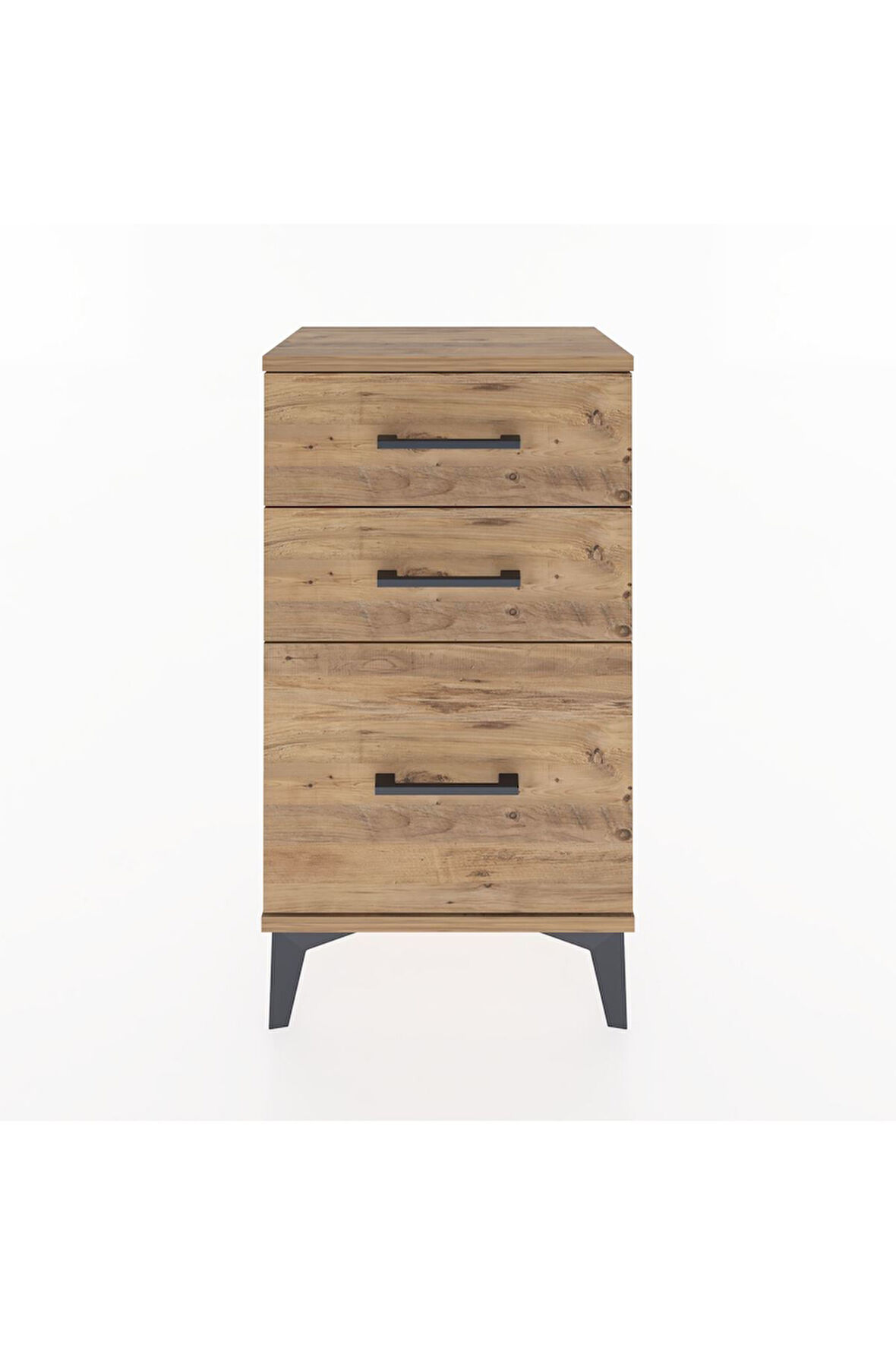 Arges Komodin 3 Çekmeceli 44x30x80 Çam-Çam