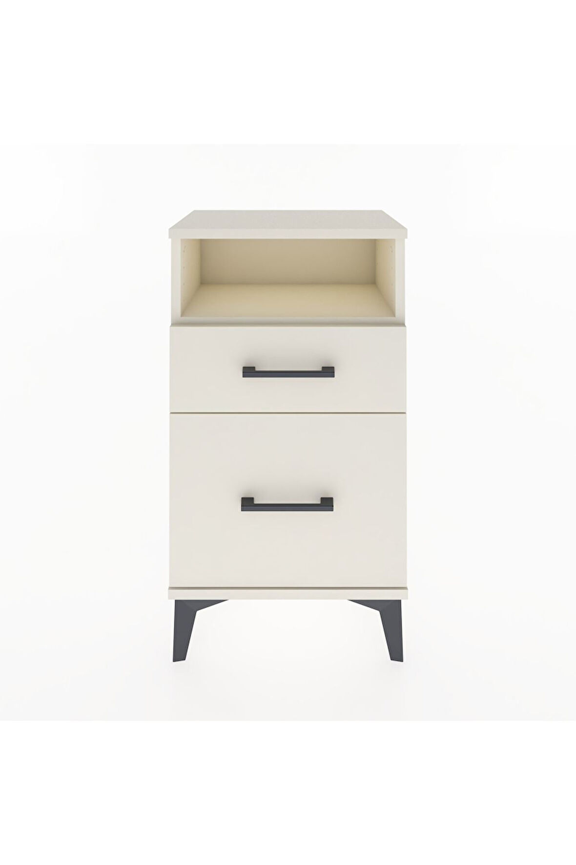 Arges Komodin Tek Raflı 2 Çekmeceli 44x30x80 Aytaşı-Aytaşı