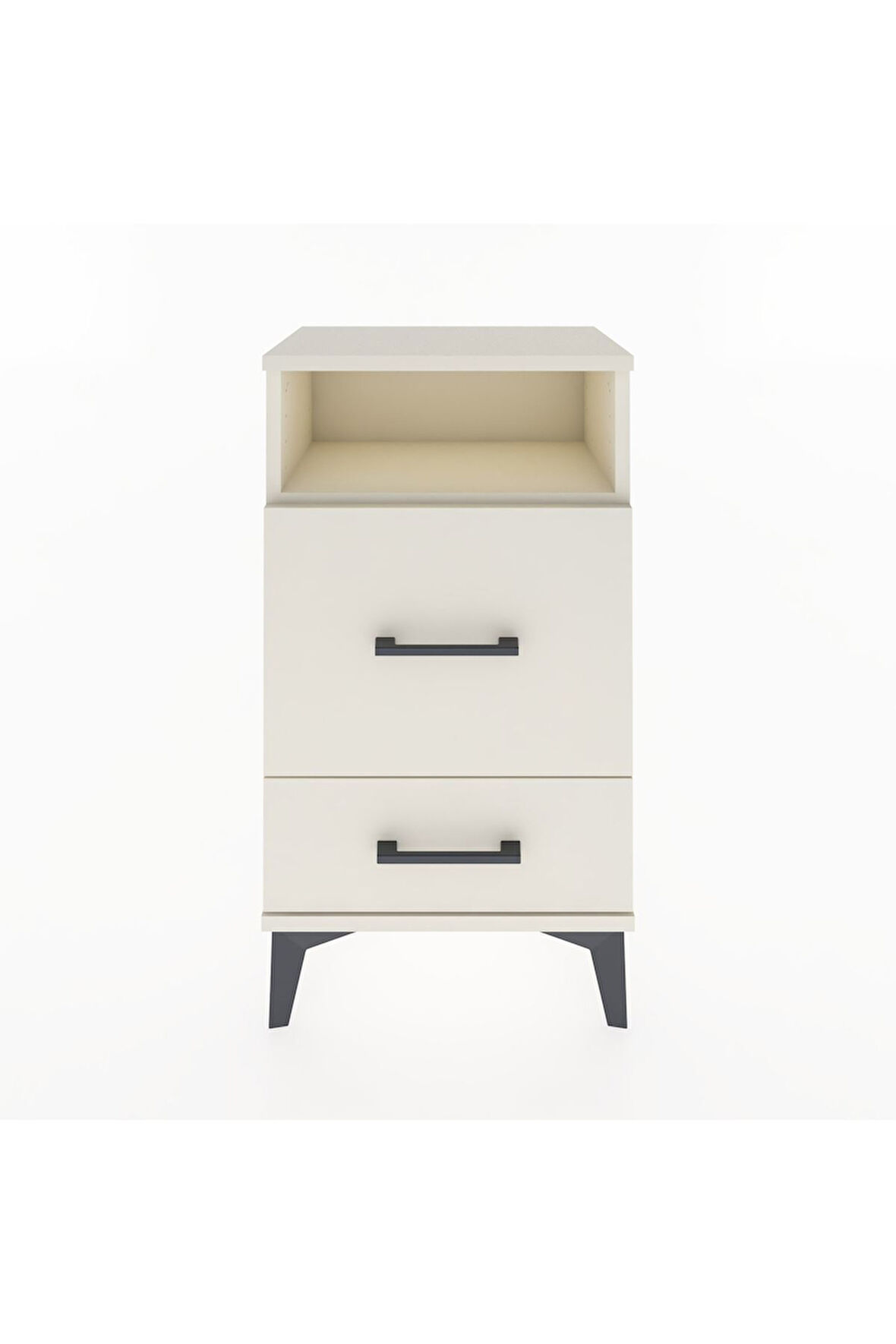 Arges Komodin Tek Raflı 2 Çekmeceli 44x30x80 Aytaşı-Aytaşı