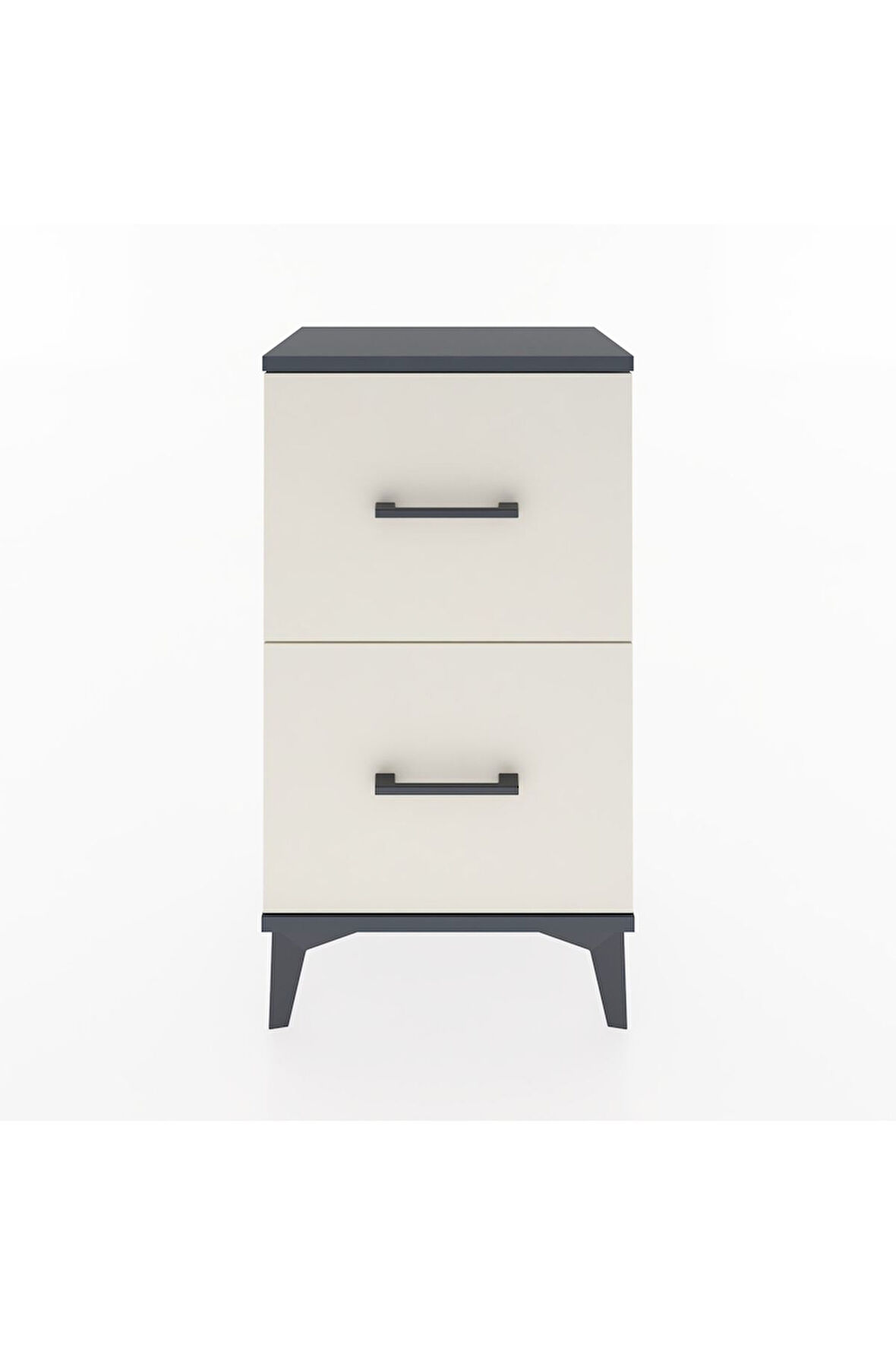 Arges Komodin 2 Çekmeceli 44x30x80 Antrasit-Aytaşı