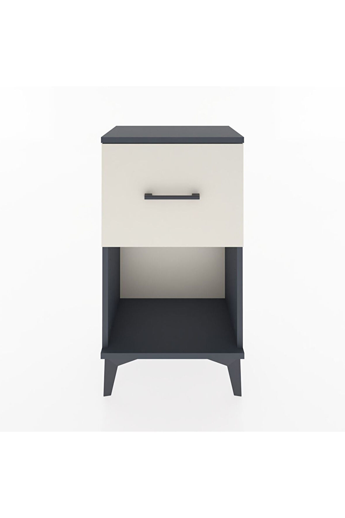 Arges Komodin Tek Çekmeceli 44x30x80 Antrasit-Aytaşı