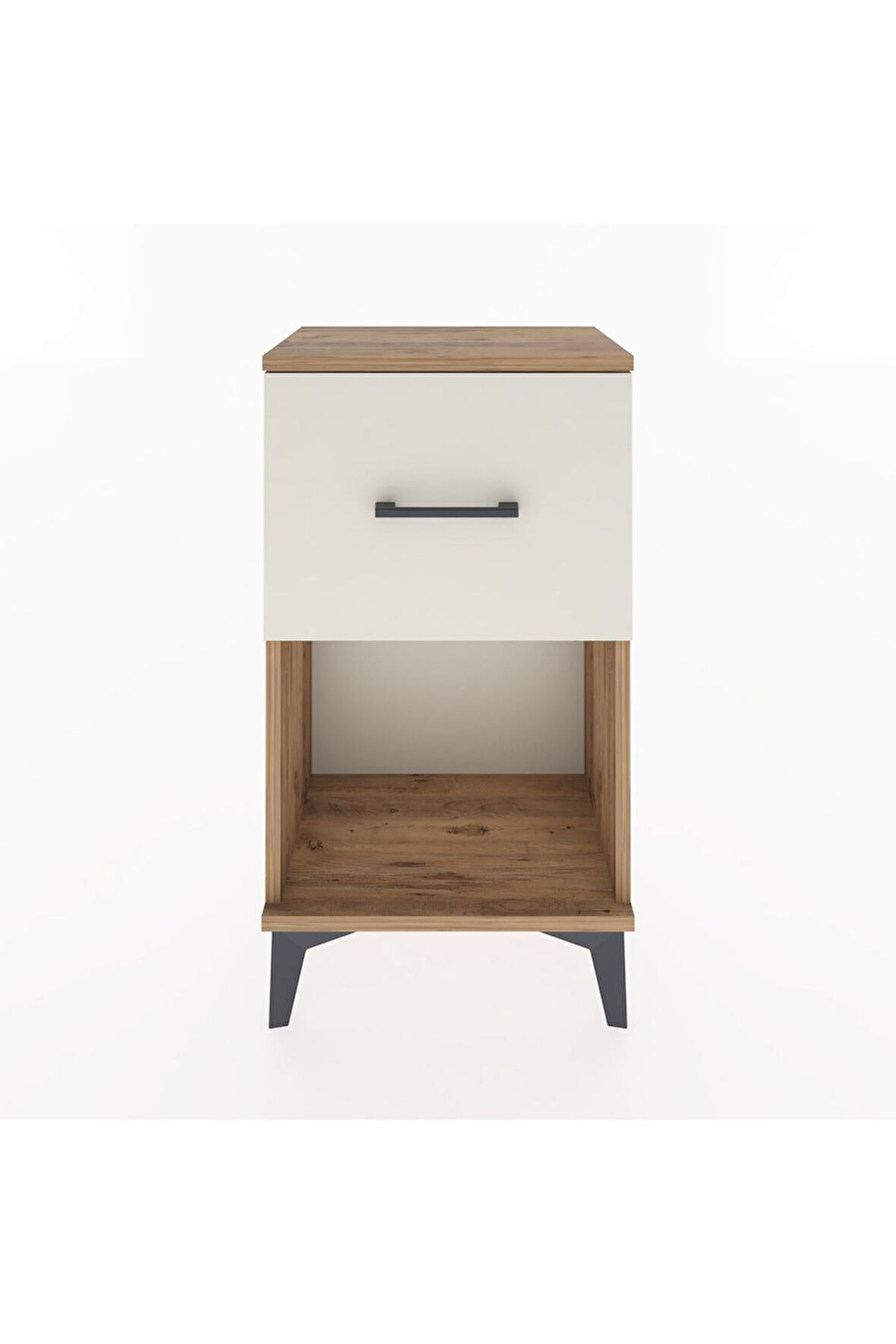Arges Komodin Tek Çekmeceli 44x30x80 Çam-Aytaşı