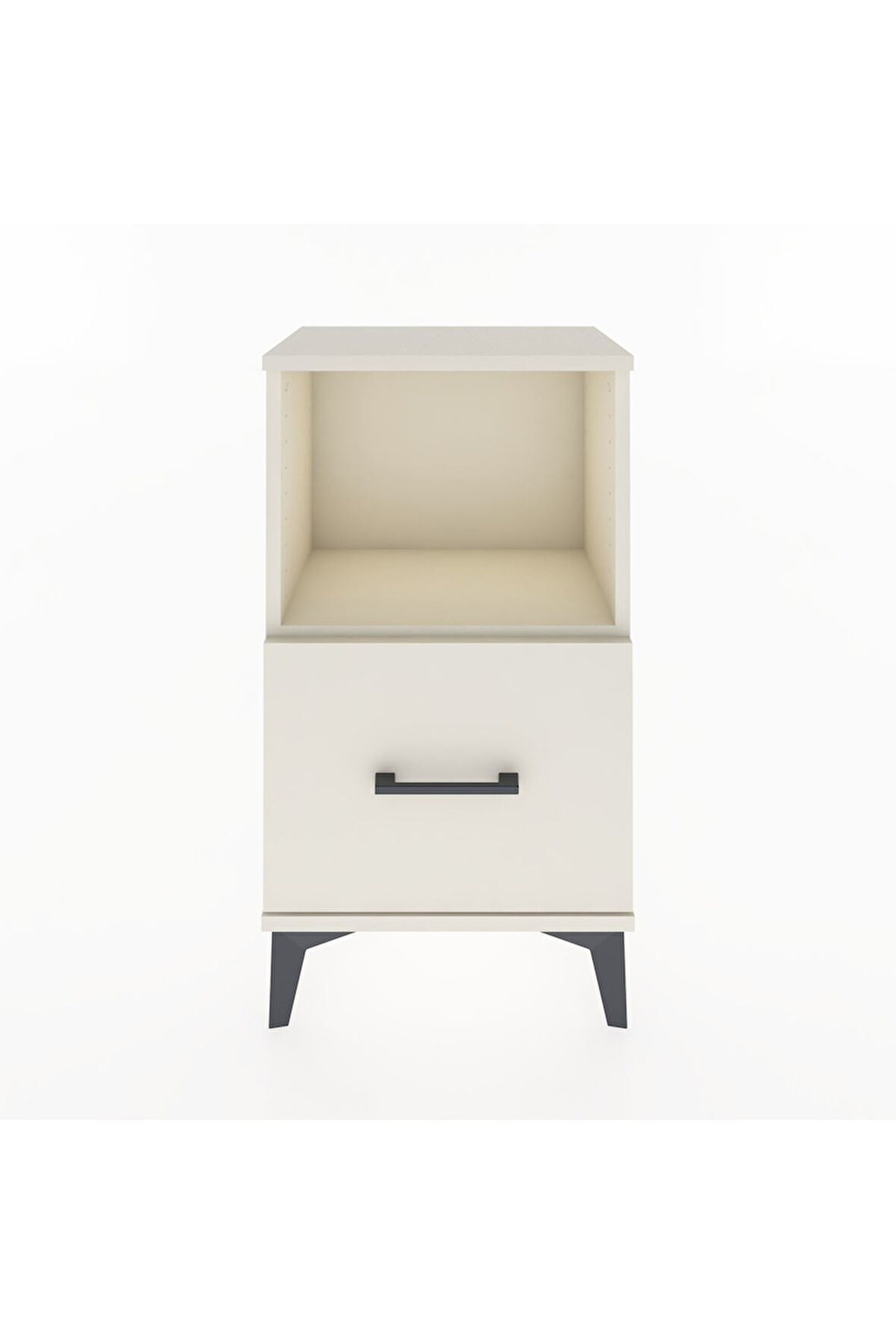 Arges Komodin Tek Raflı Tek Çekmeceli 44x30x80 Aytaşı-Aytaşı