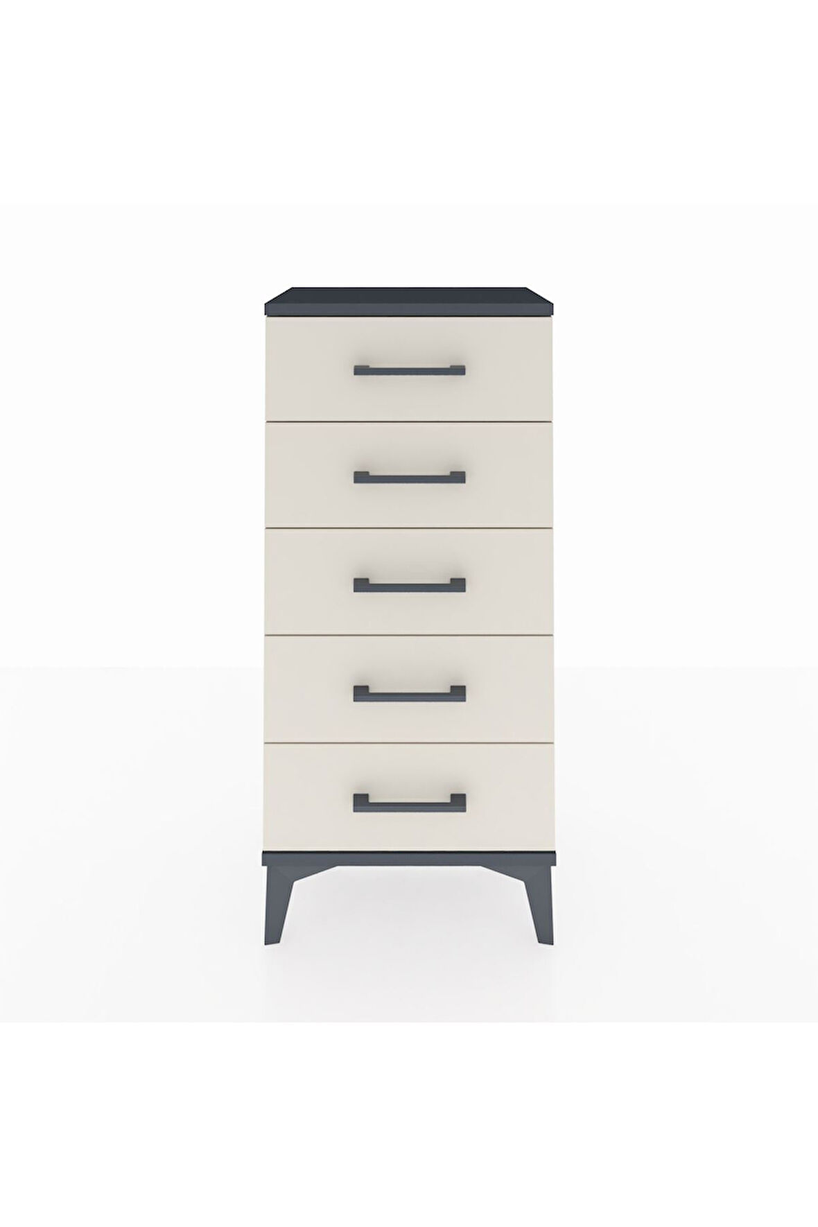 Arges Komodin 5 Çekmeceli 44x30x96 Antrasit-Aytaşı