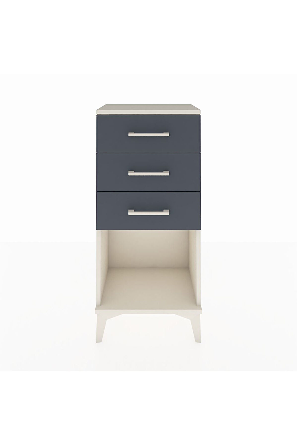Arges Komodin 3 Çekmeceli 44x30x96 Aytaşı-Antrasit