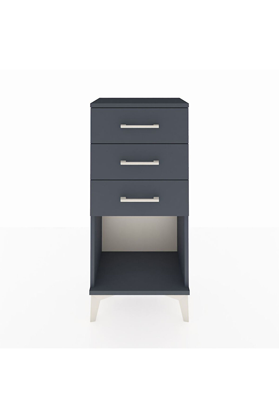 Arges Komodin 3 Çekmeceli 44x30x96 Antrasit-Antrasit