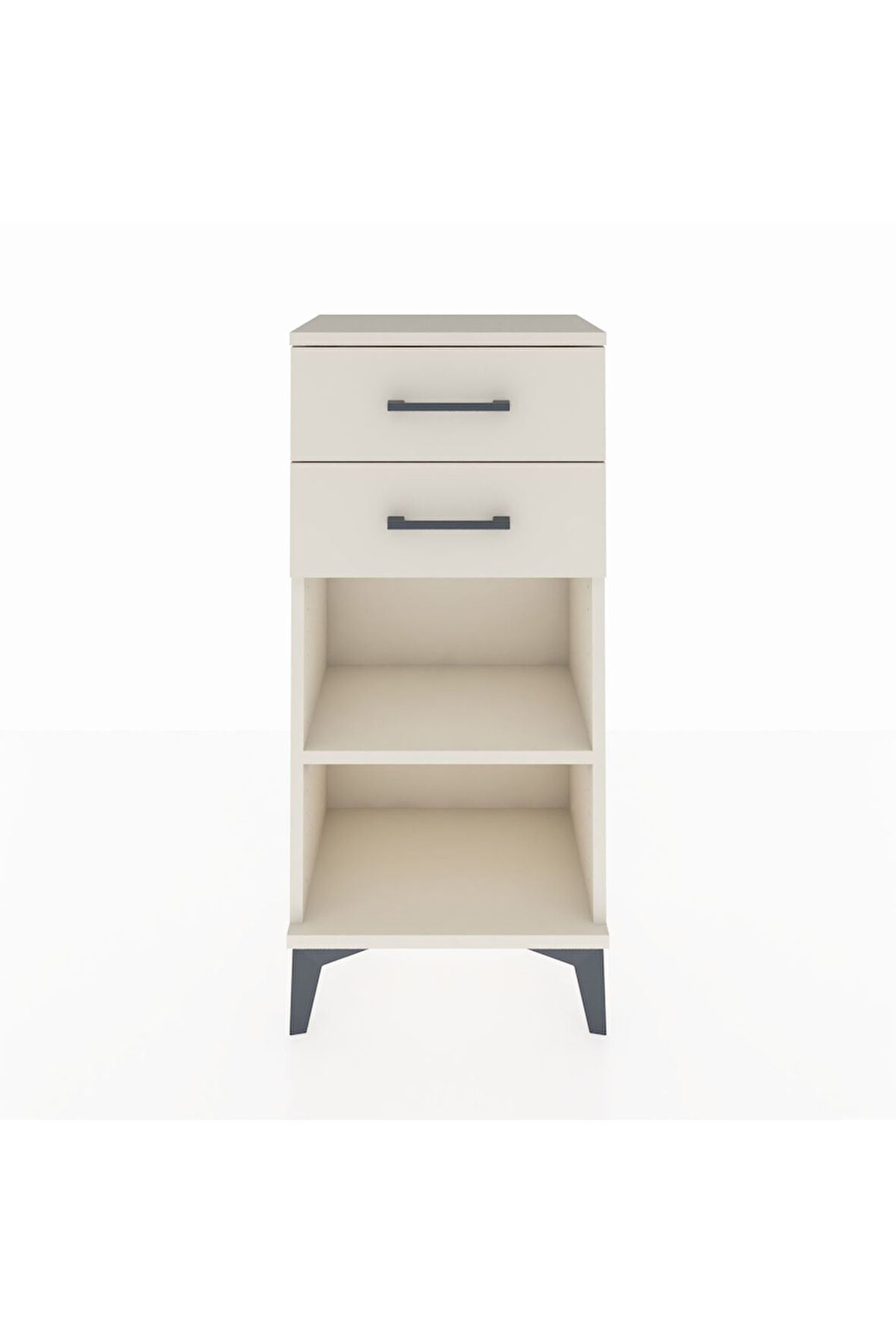Arges Komodin Tek Raflı 2 Çekmeceli 44x30x96 Aytaşı-Aytaşı