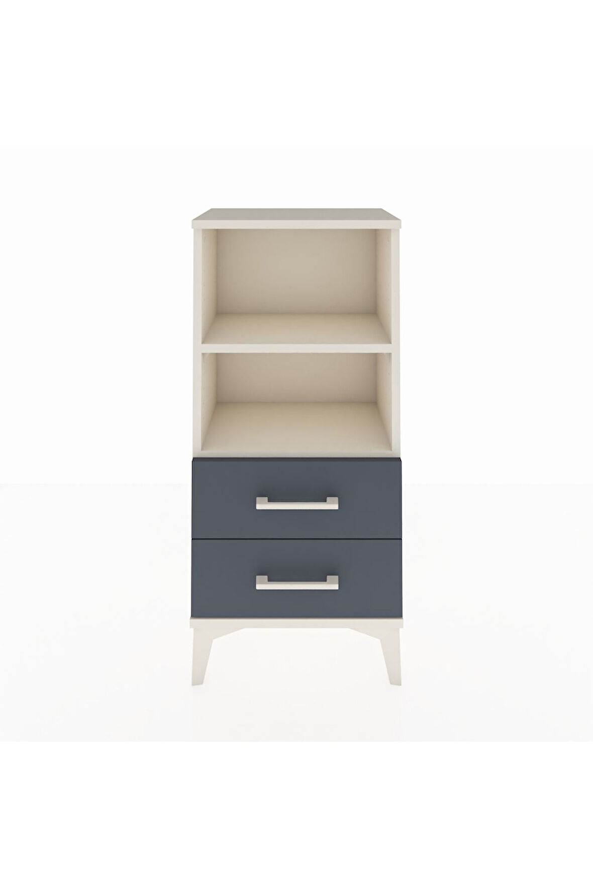 Arges Komodin 2 Raflı 2 Çekmeceli 44x30x96 Aytaşı-Antrasit