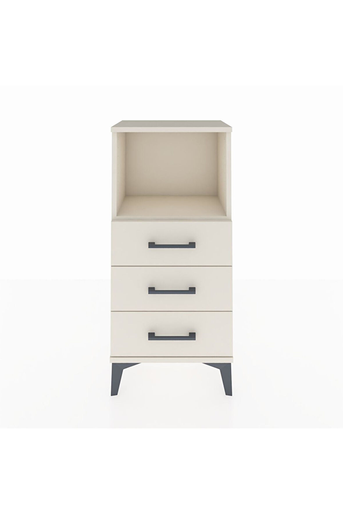 Arges Komodin Tek Raflı 3 Çekmeceli 44x30x96 Aytaşı-Aytaşı