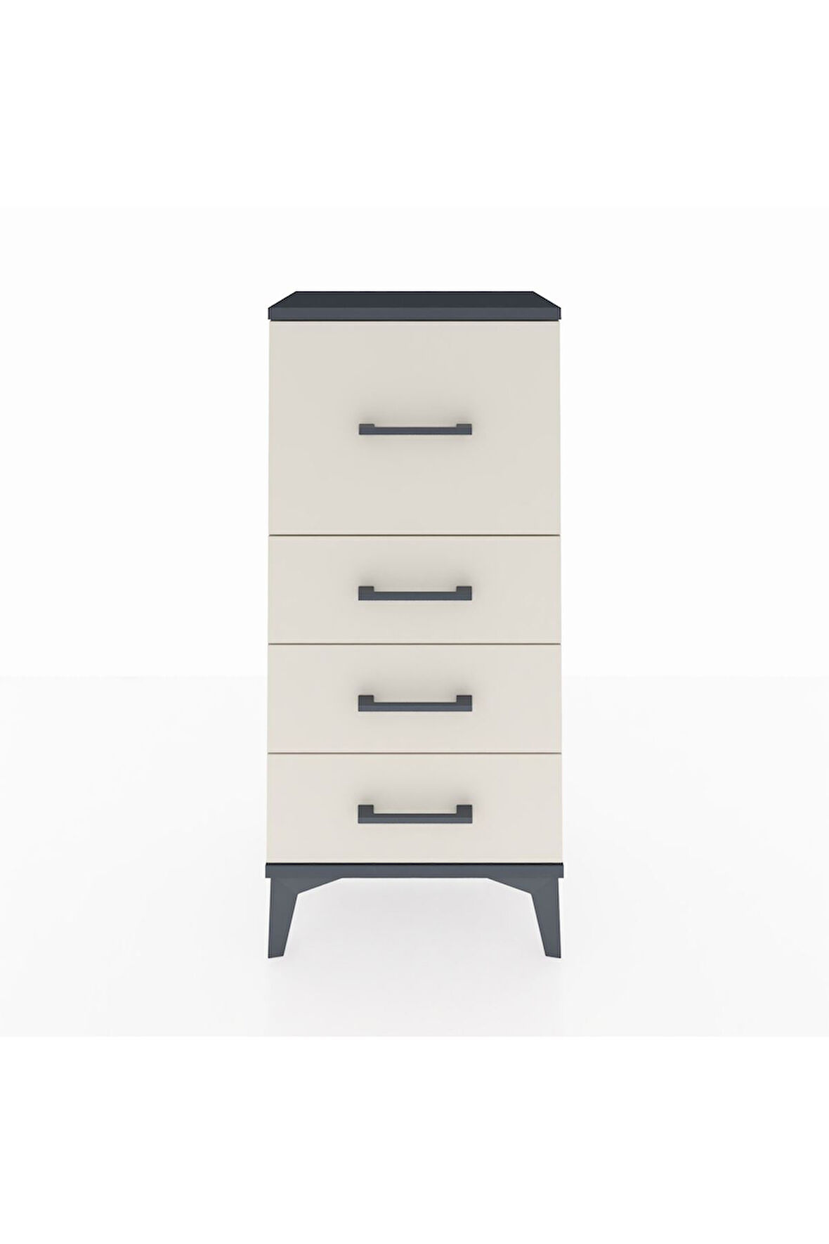 Arges Komodin 4 Çekmeceli 44x30x96 Antrasit-Aytaşı