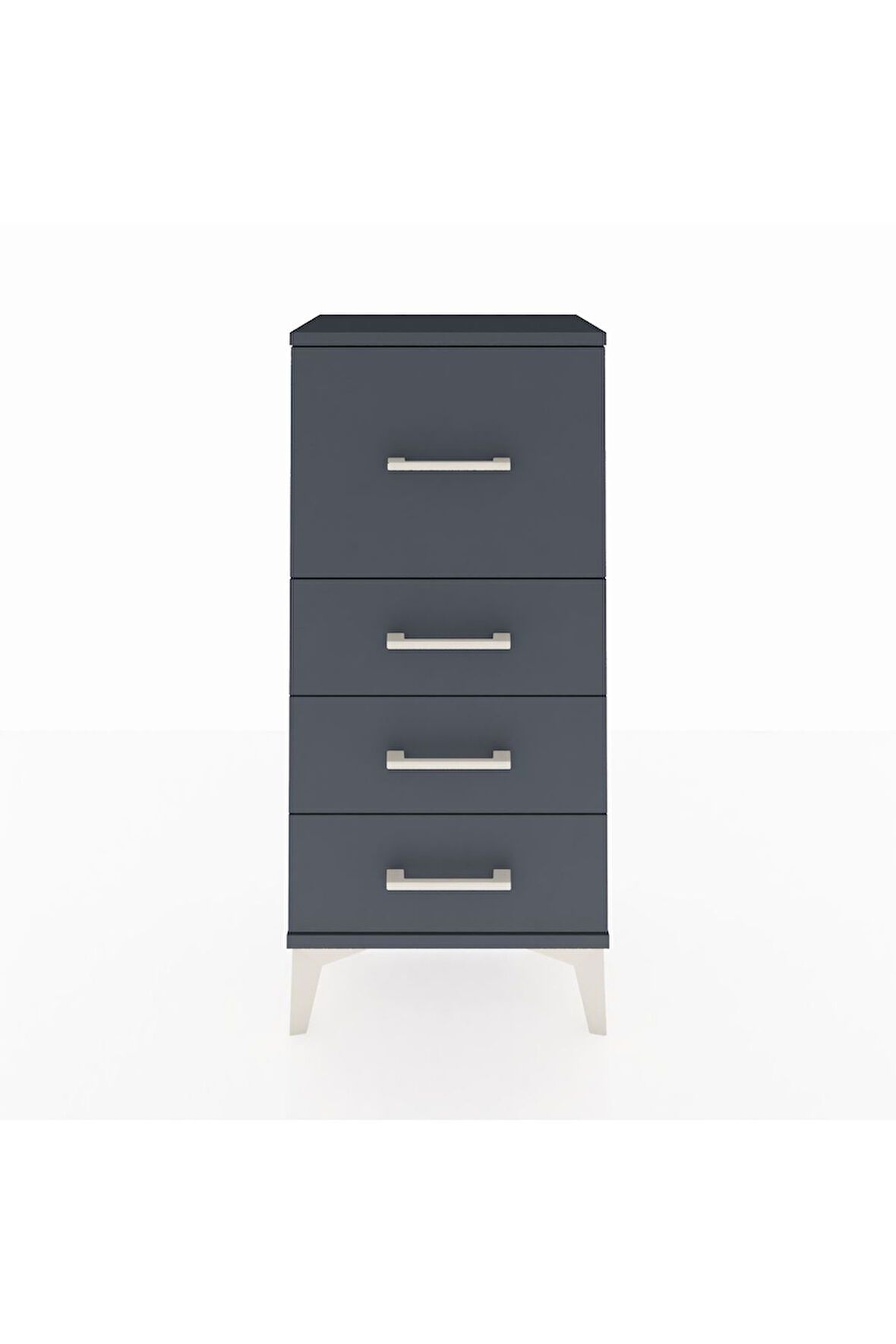 Arges Komodin 4 Çekmeceli 44x30x96 Antrasit-Antrasit