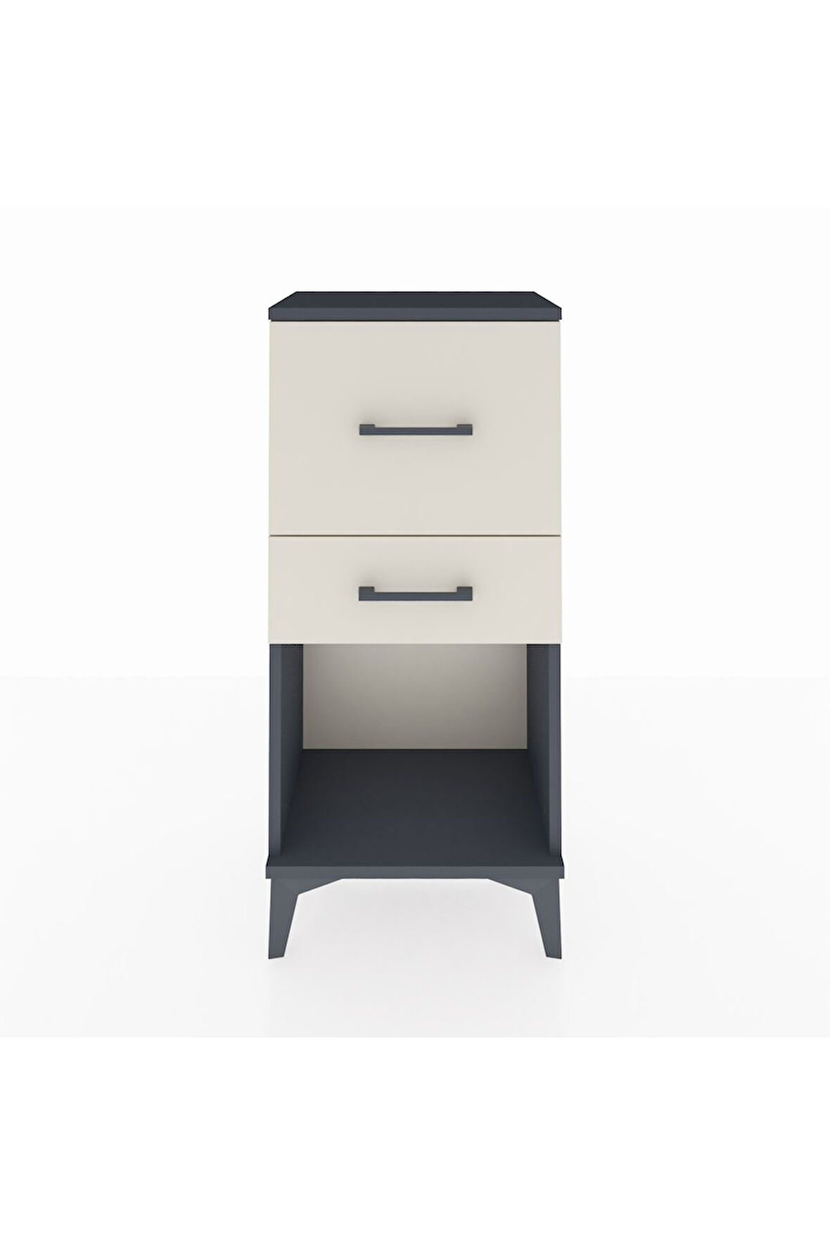 Arges Komodin 2 Çekmeceli 44x30x96 Antrasit-Aytaşı