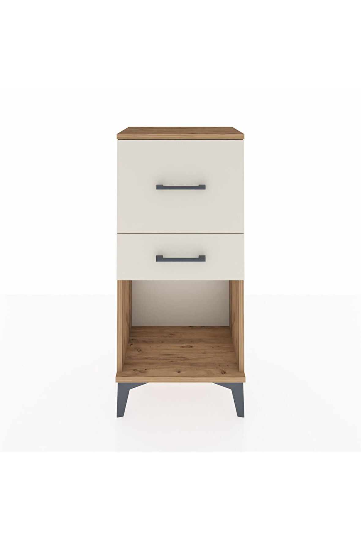 Arges Komodin 2 Çekmeceli 44x30x96 Çam-Aytaşı