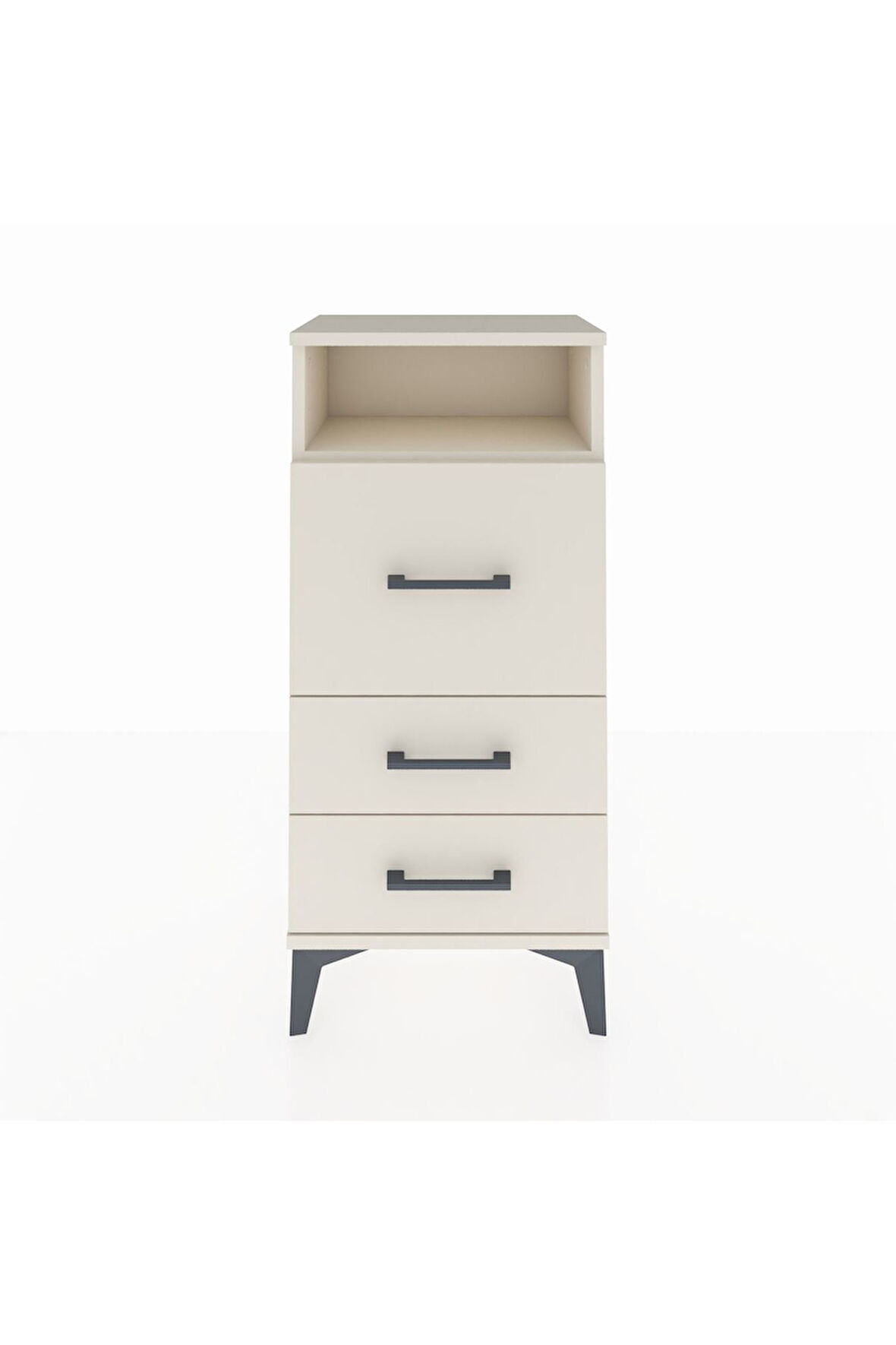 Arges Komodin Tek Raflı 3 Çekmeceli 44x30x96 Aytaşı-Aytaşı