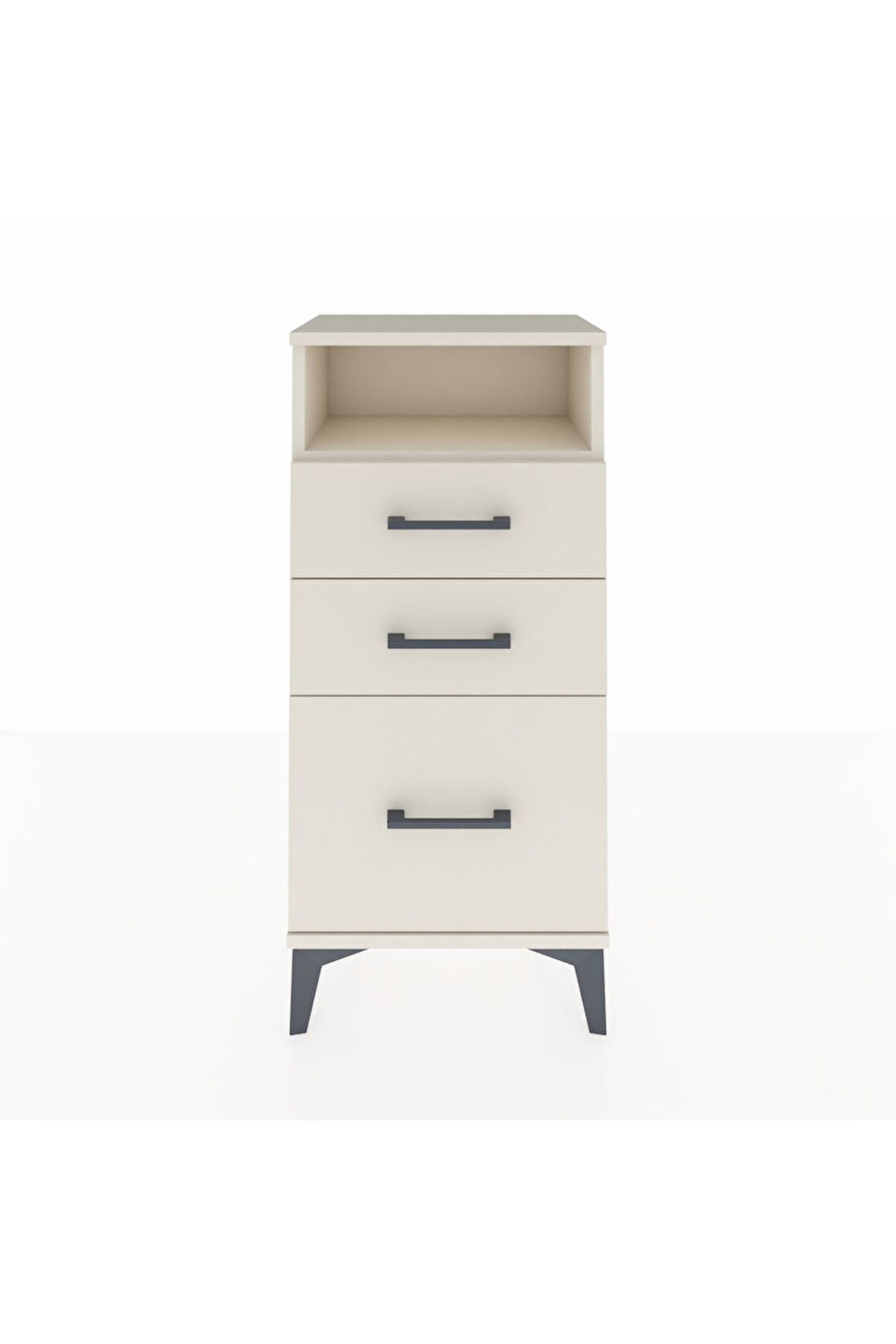 Arges Komodin Tek Raflı 3 Çekmeceli 44x30x96 Aytaşı-Aytaşı