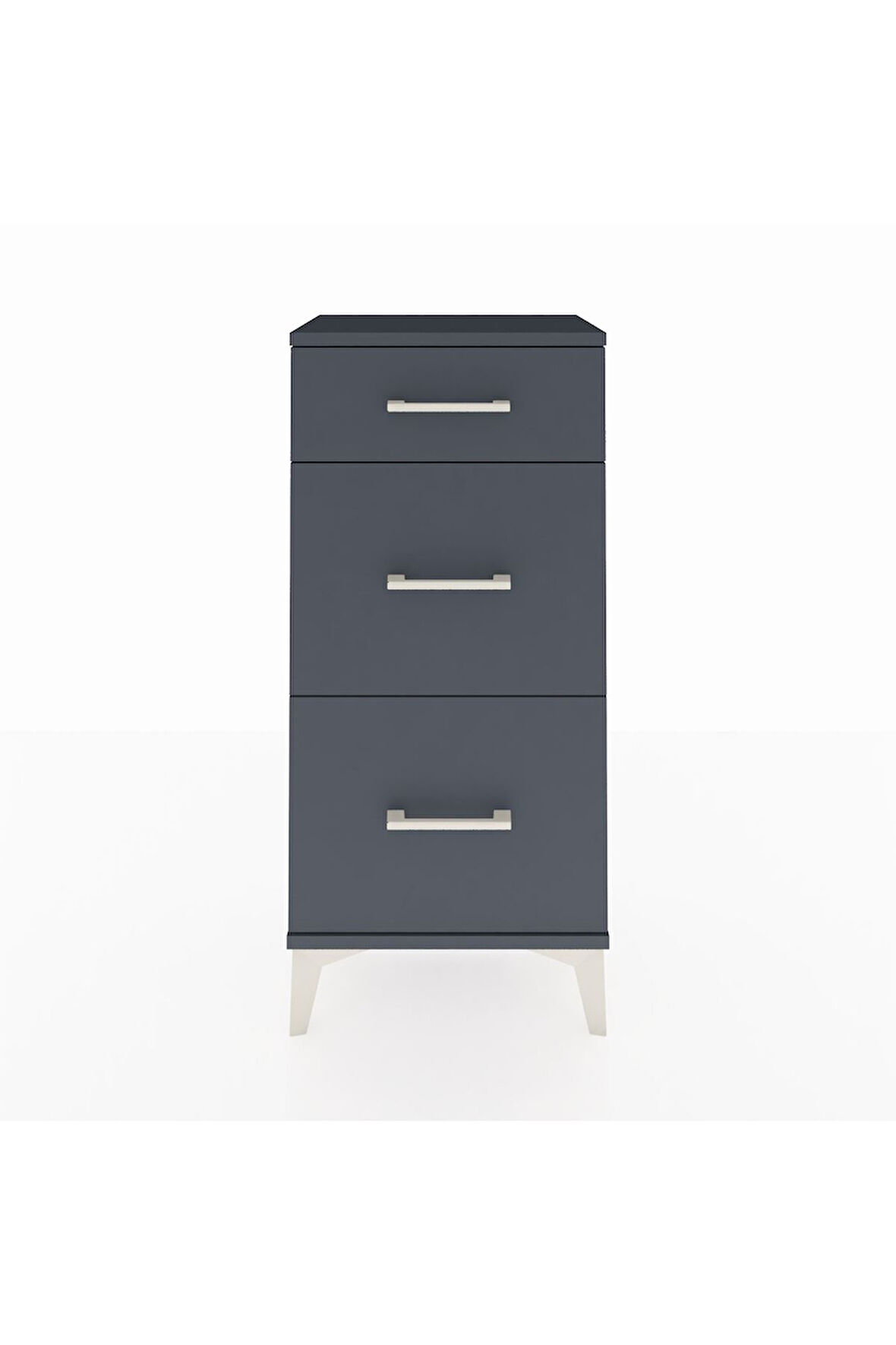 Arges Komodin 3 Çekmeceli 44x30x96 Antrasit-Antrasit