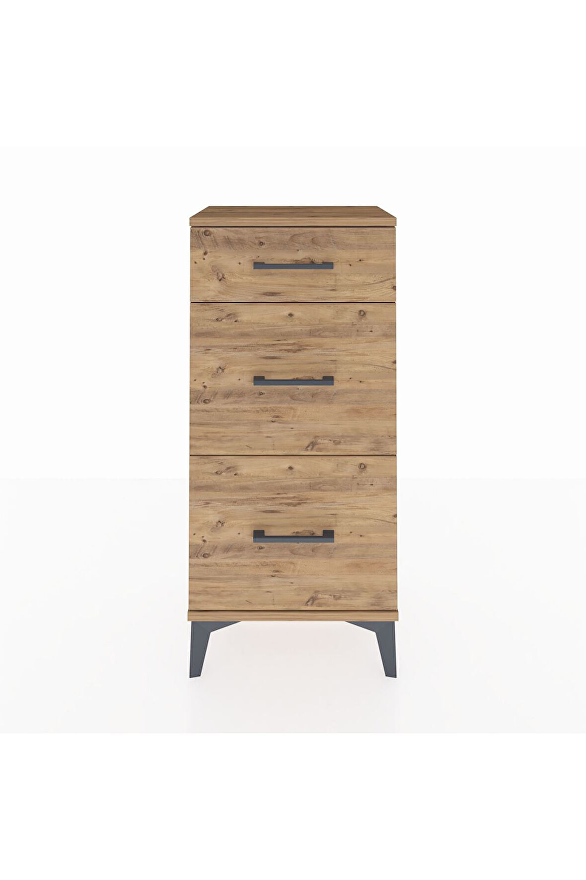 Arges Komodin 3 Çekmeceli 44x30x96 Çam-Çam