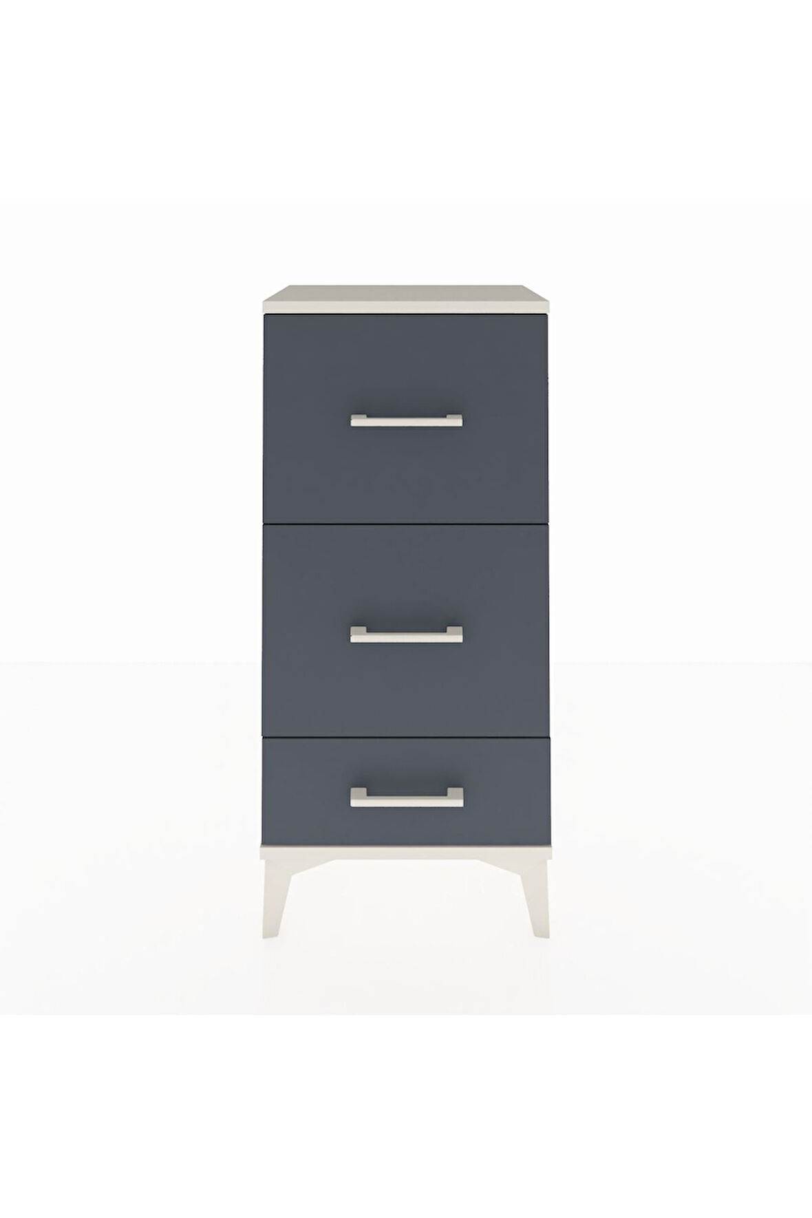 Arges Komodin 3 Çekmeceli 44x30x96 Aytaşı-Antrasit