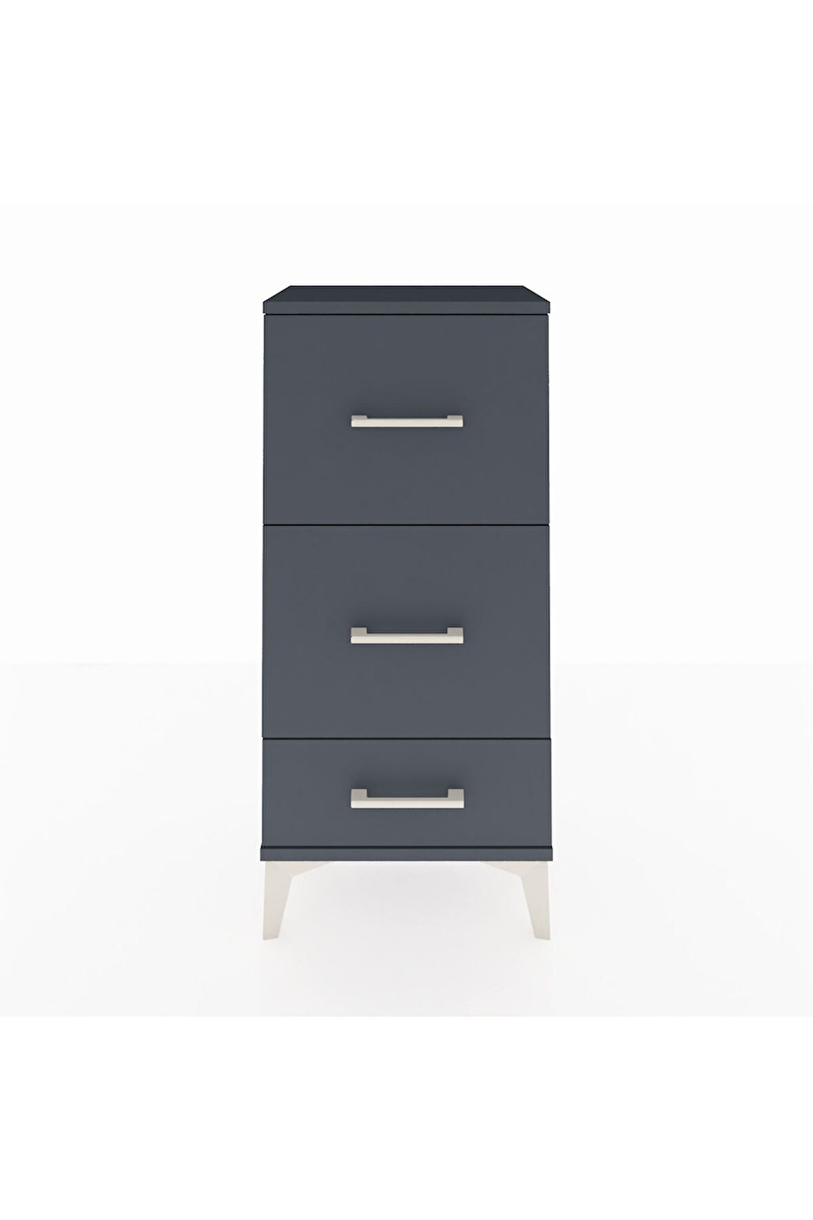 Arges Komodin 3 Çekmeceli 44x30x96 Antrasit-Antrasit