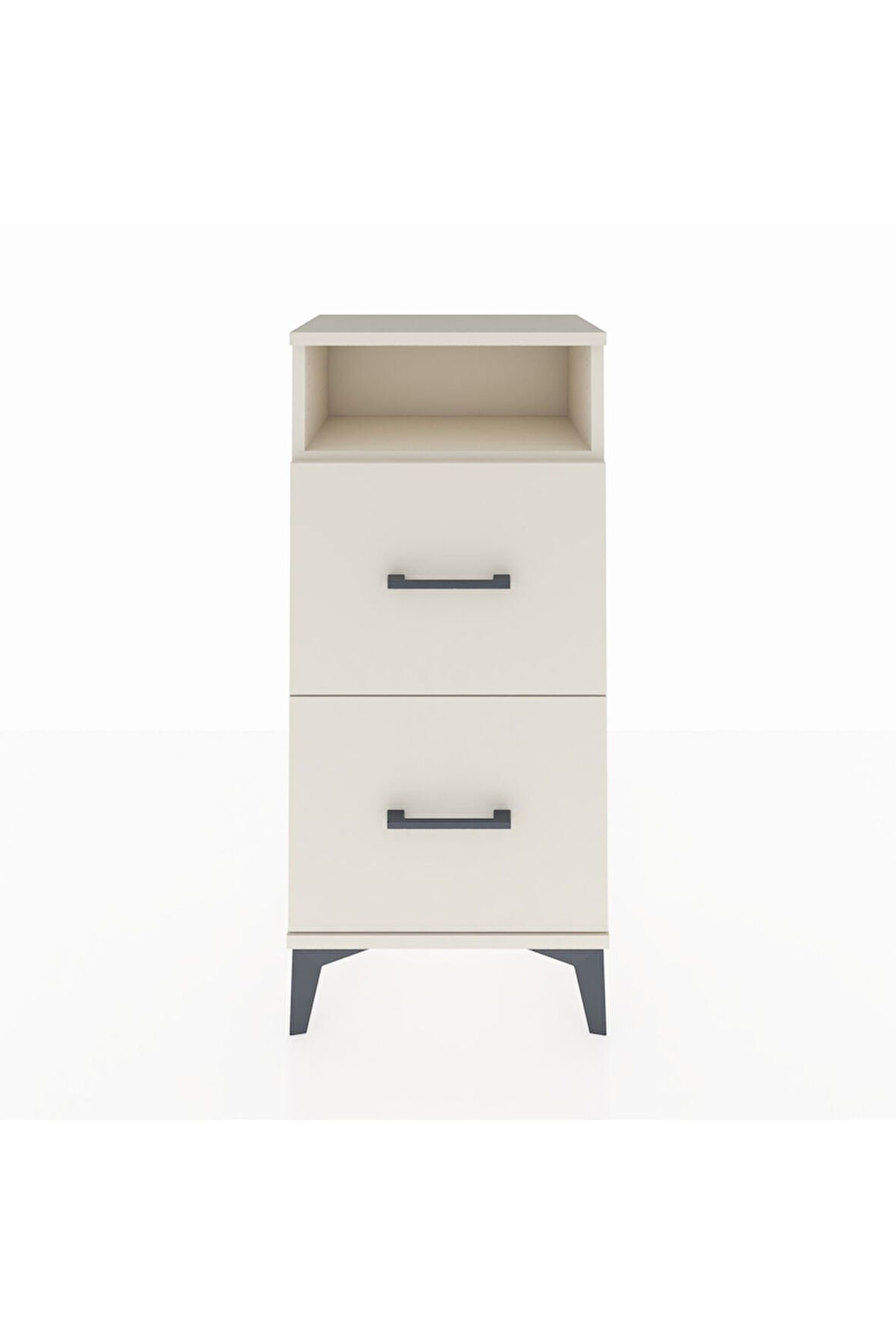 Arges Komodin Tek Raflı 2 Çekmeceli 44x30x96 Aytaşı-Aytaşı