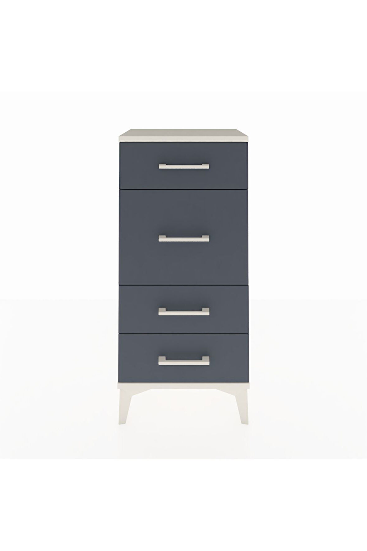 Arges Komodin 4 Çekmeceli 44x30x96 Aytaşı-Antrasit