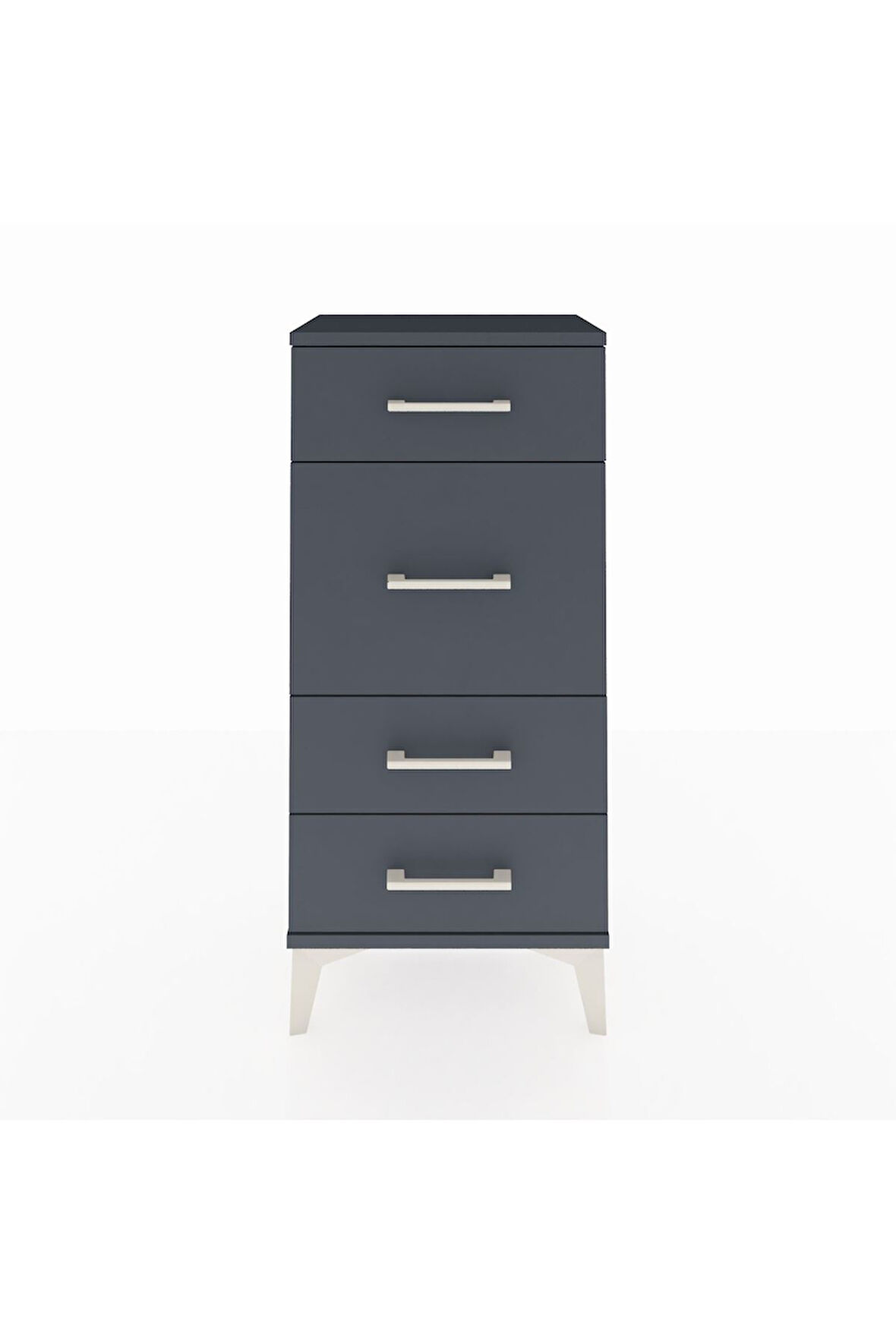 Arges Komodin 4 Çekmeceli 44x30x96 Antrasit-Antrasit